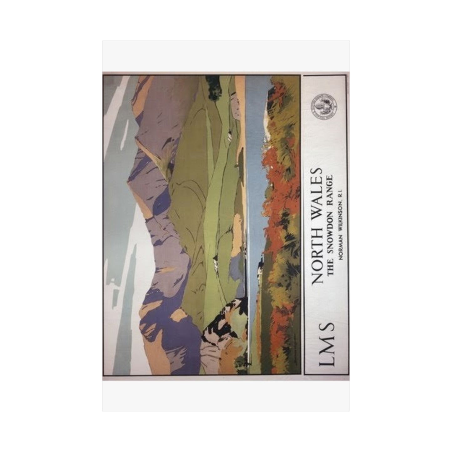 North Wales Snowdon Range Matte Vertical Poster - Scenic Wall Art for Nature Lovers