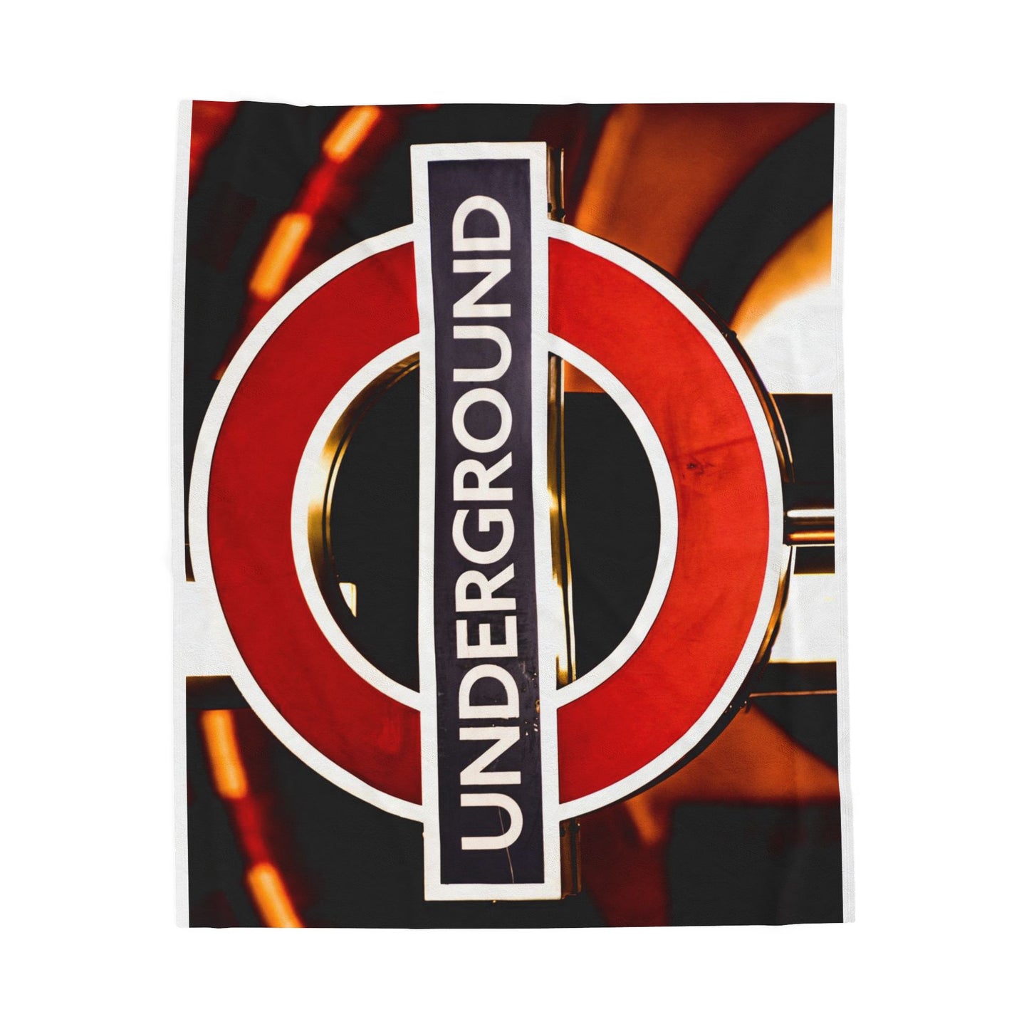 Urban Underground Plush Blanket - Cozy Decor for Home or Travel