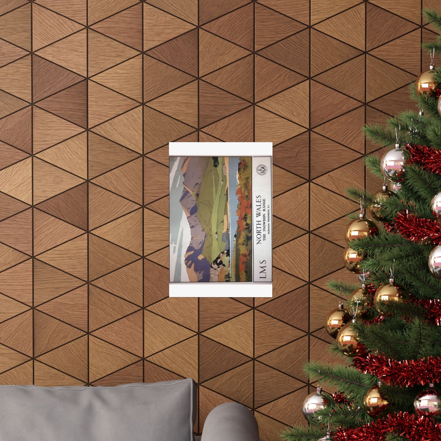 North Wales Snowdon Range Matte Vertical Poster - Scenic Wall Art for Nature Lovers