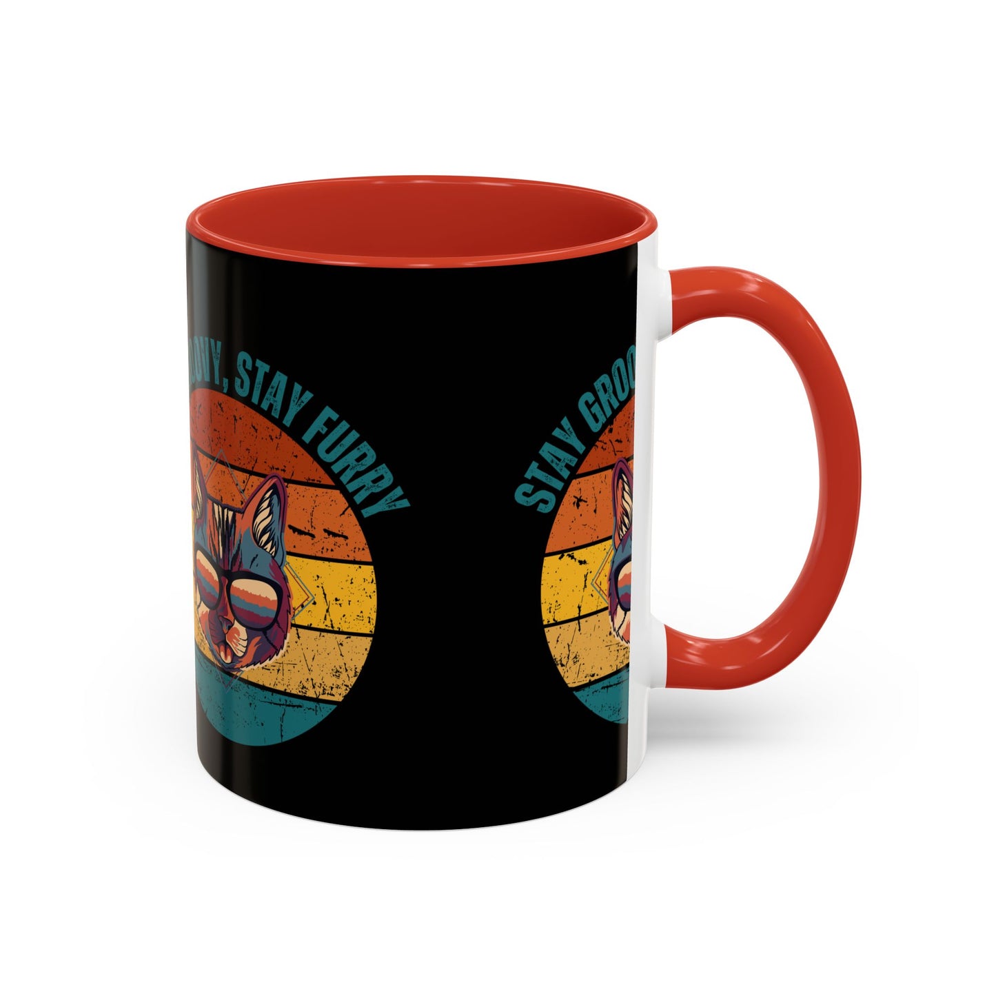Stay Groovy Cat Coffee Mug