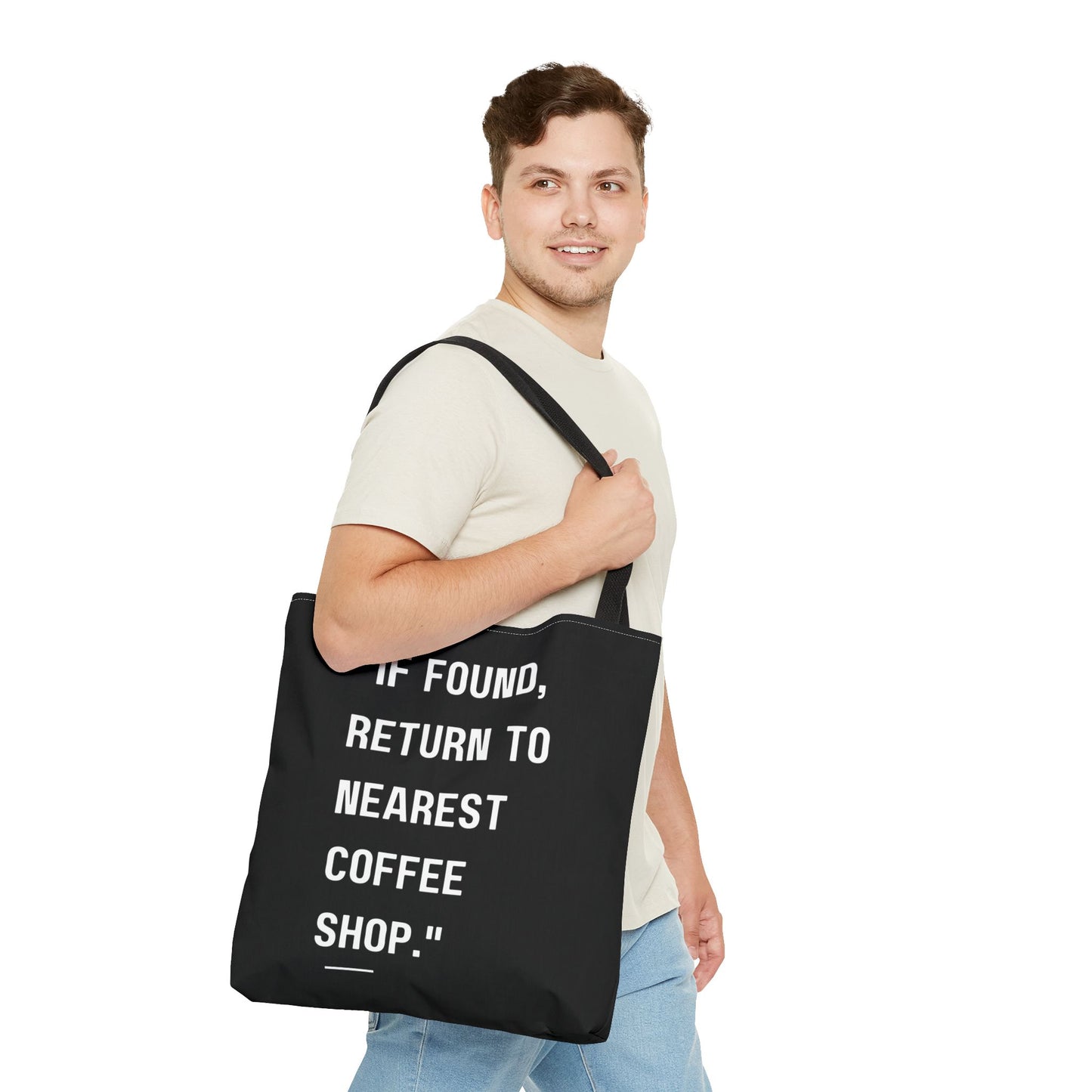 Running on Iced Coffee Tote Bag