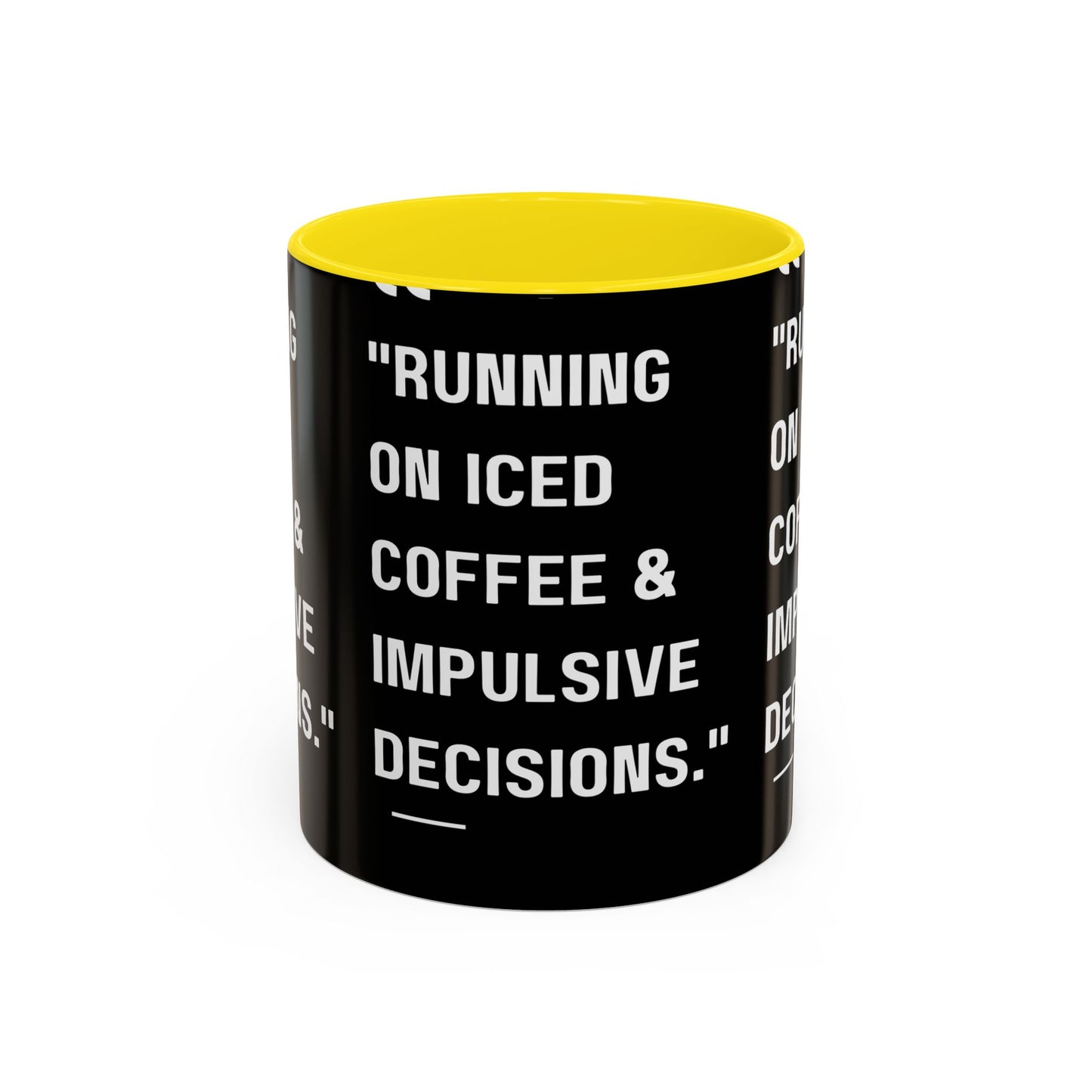 Iced Coffee & Chaos Mug Funny Coffee Mug
