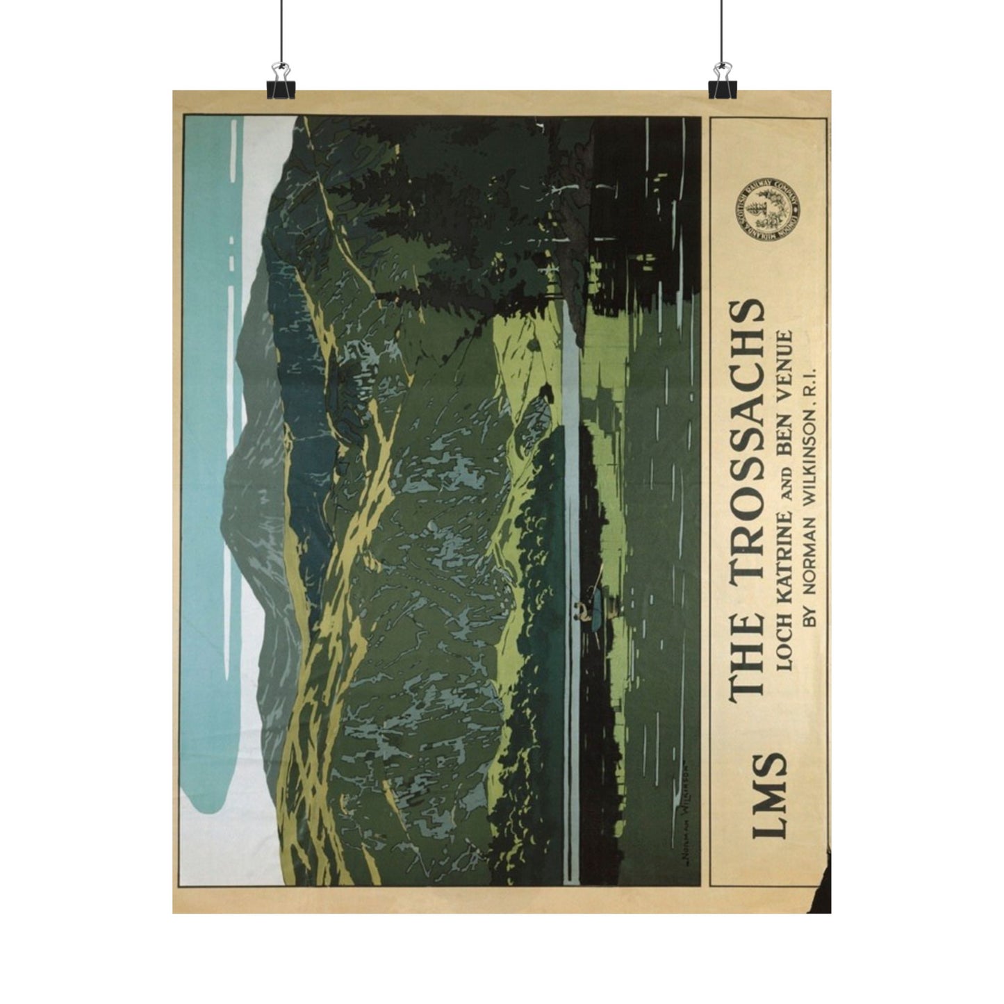 Scenic Matte Vertical Posters - The Trossachs Art Print