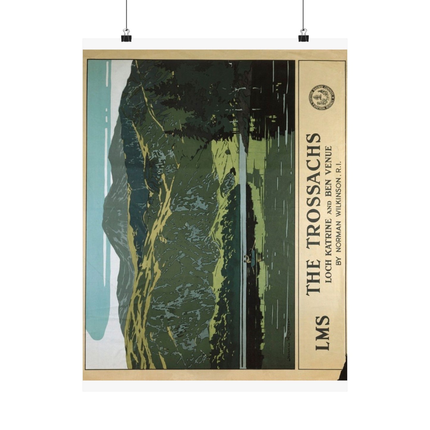 Scenic Matte Vertical Posters - The Trossachs Art Print