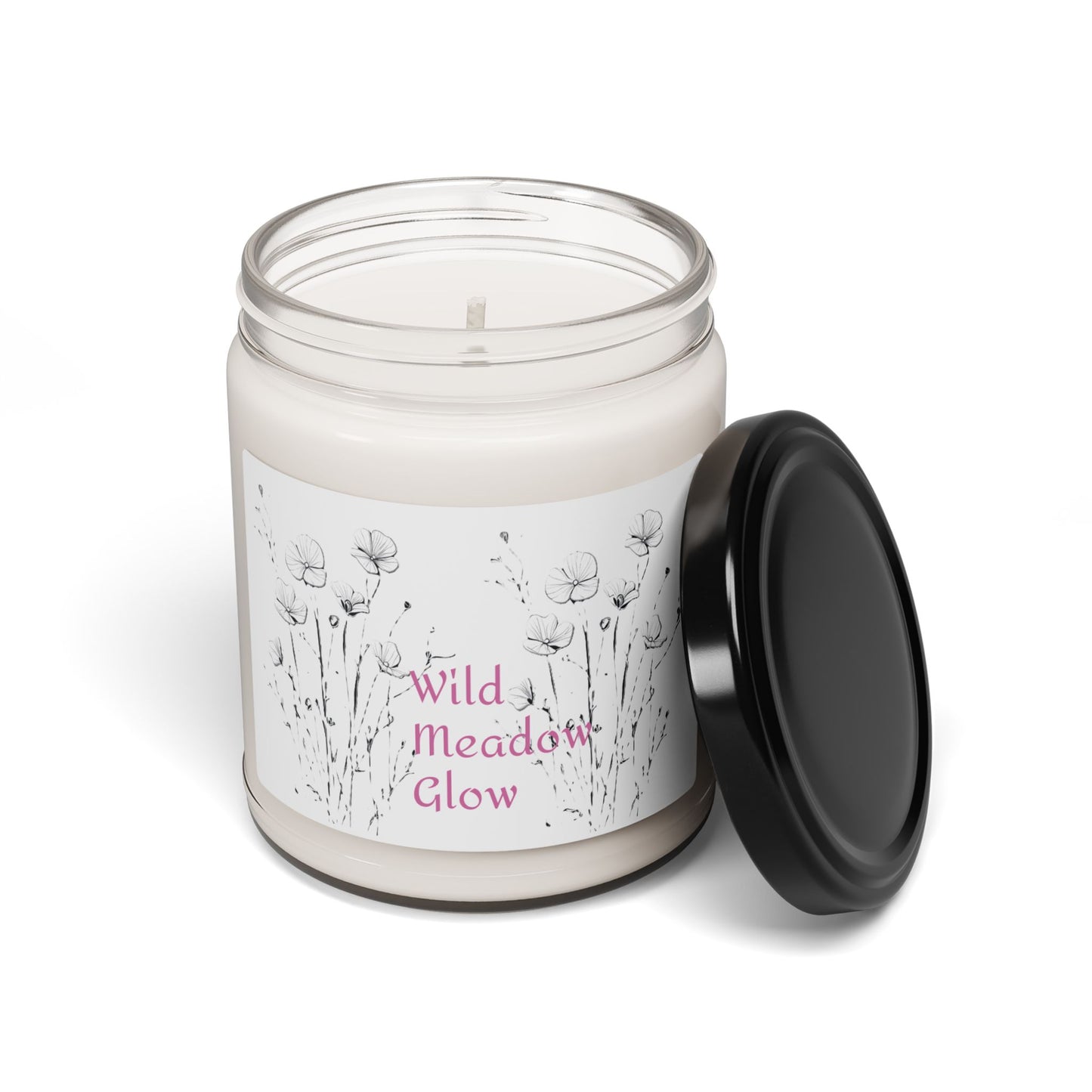 Wild Meadow Glow Scented Soy Candle - 9oz Natural Fragrance for Relaxation & Home Decor