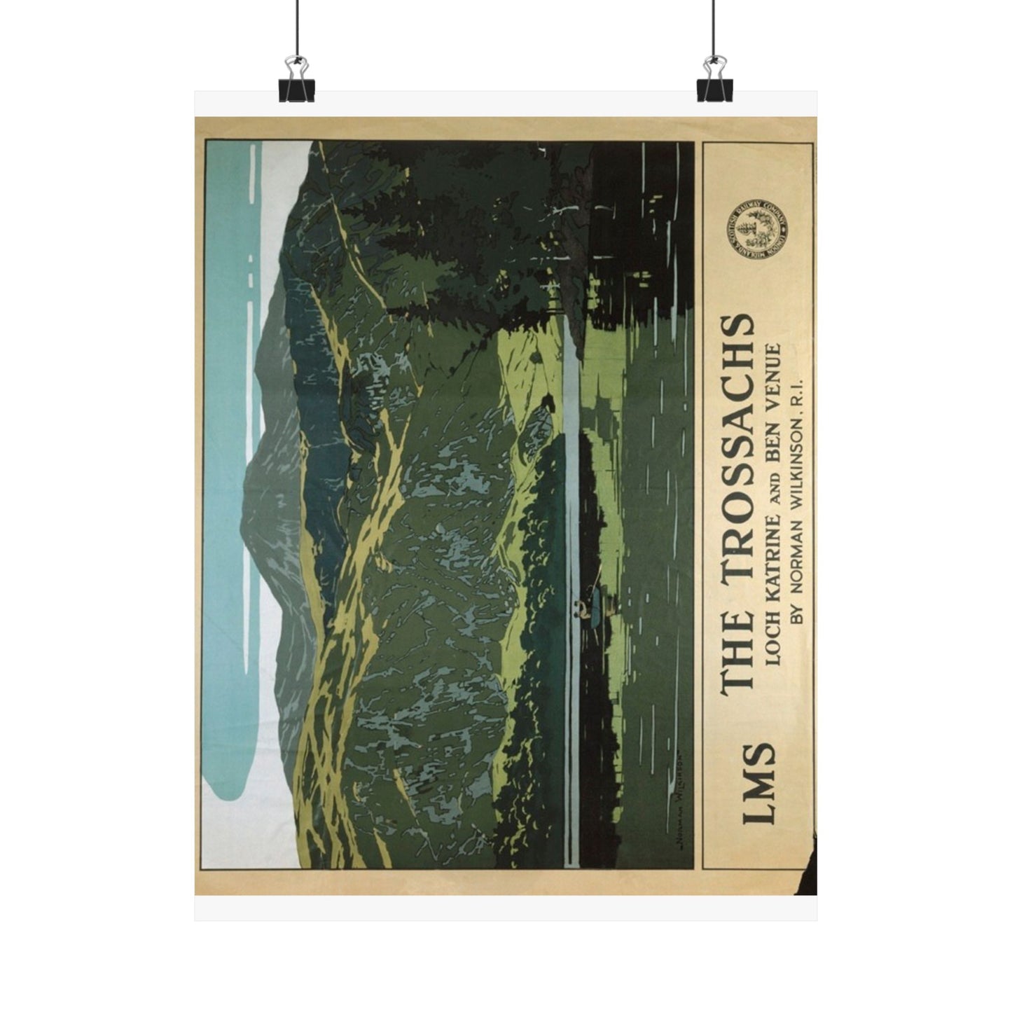 Scenic Matte Vertical Posters - The Trossachs Art Print