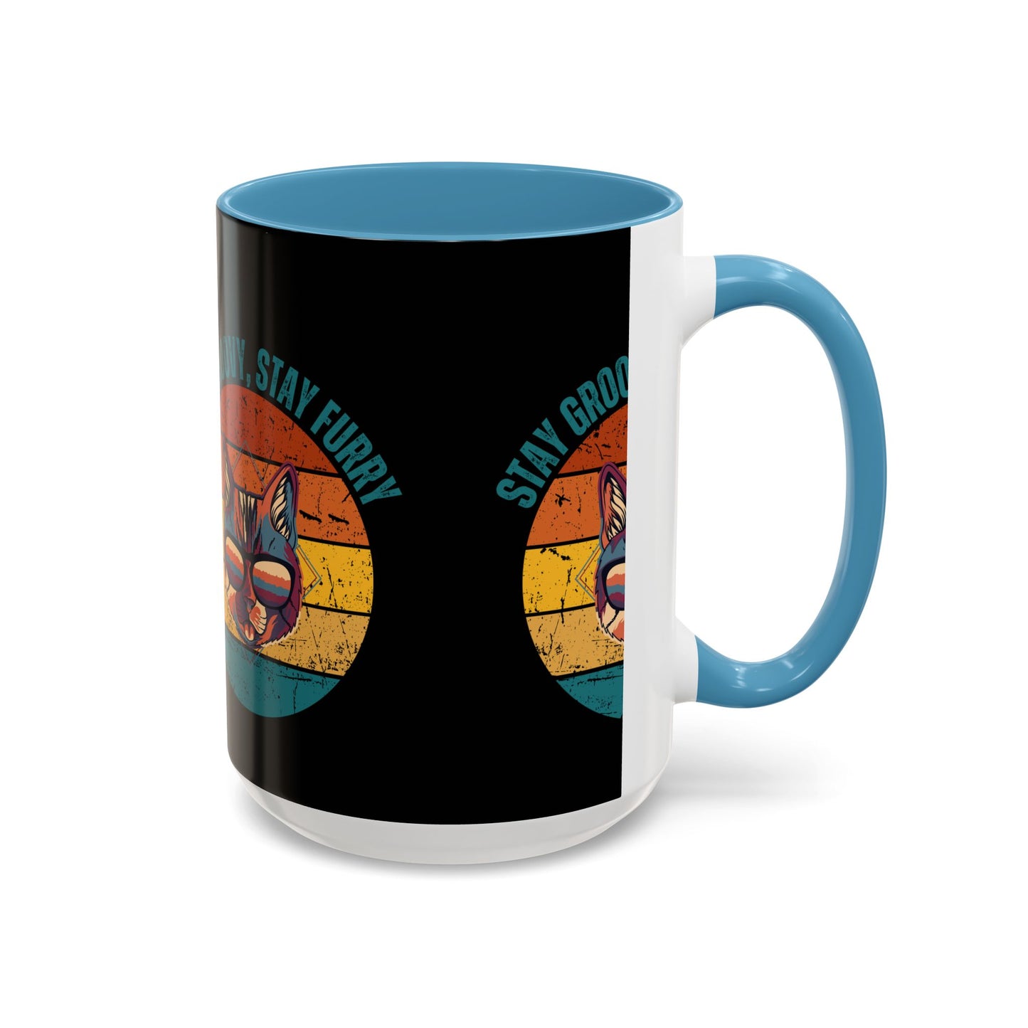 Stay Groovy Cat Coffee Mug