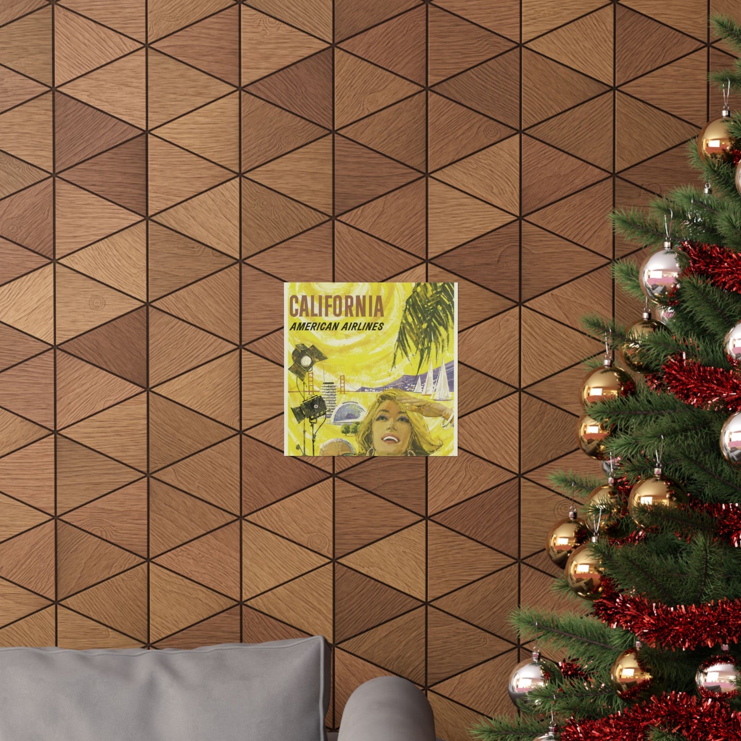 Vintage California Travel Poster | Matte Vertical Wall Art