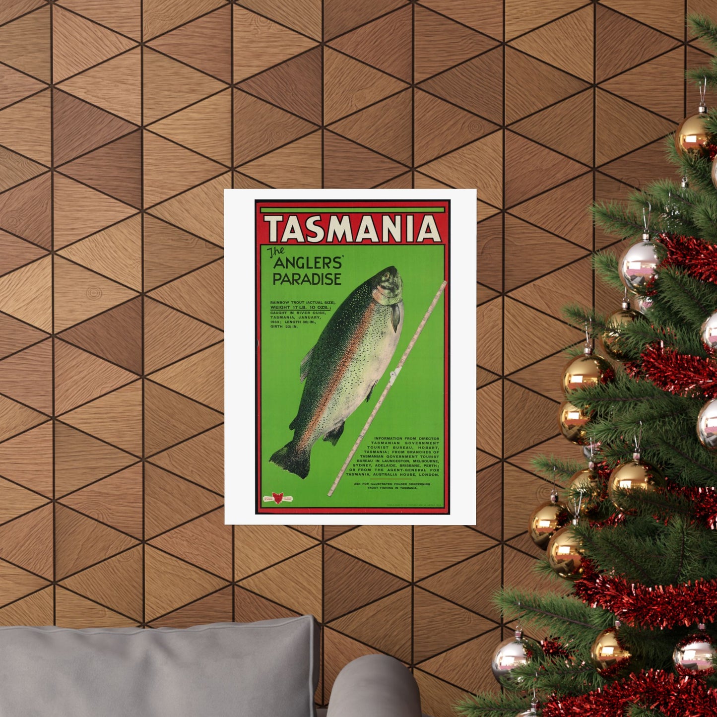 Vintage Fishing Themed Matte Vertical Posters - Anglers' Paradise