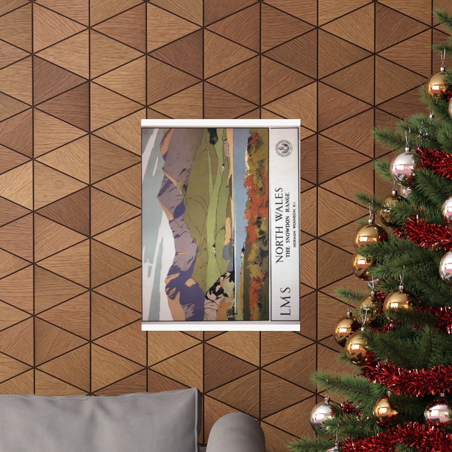 North Wales Snowdon Range Matte Vertical Poster - Scenic Wall Art for Nature Lovers