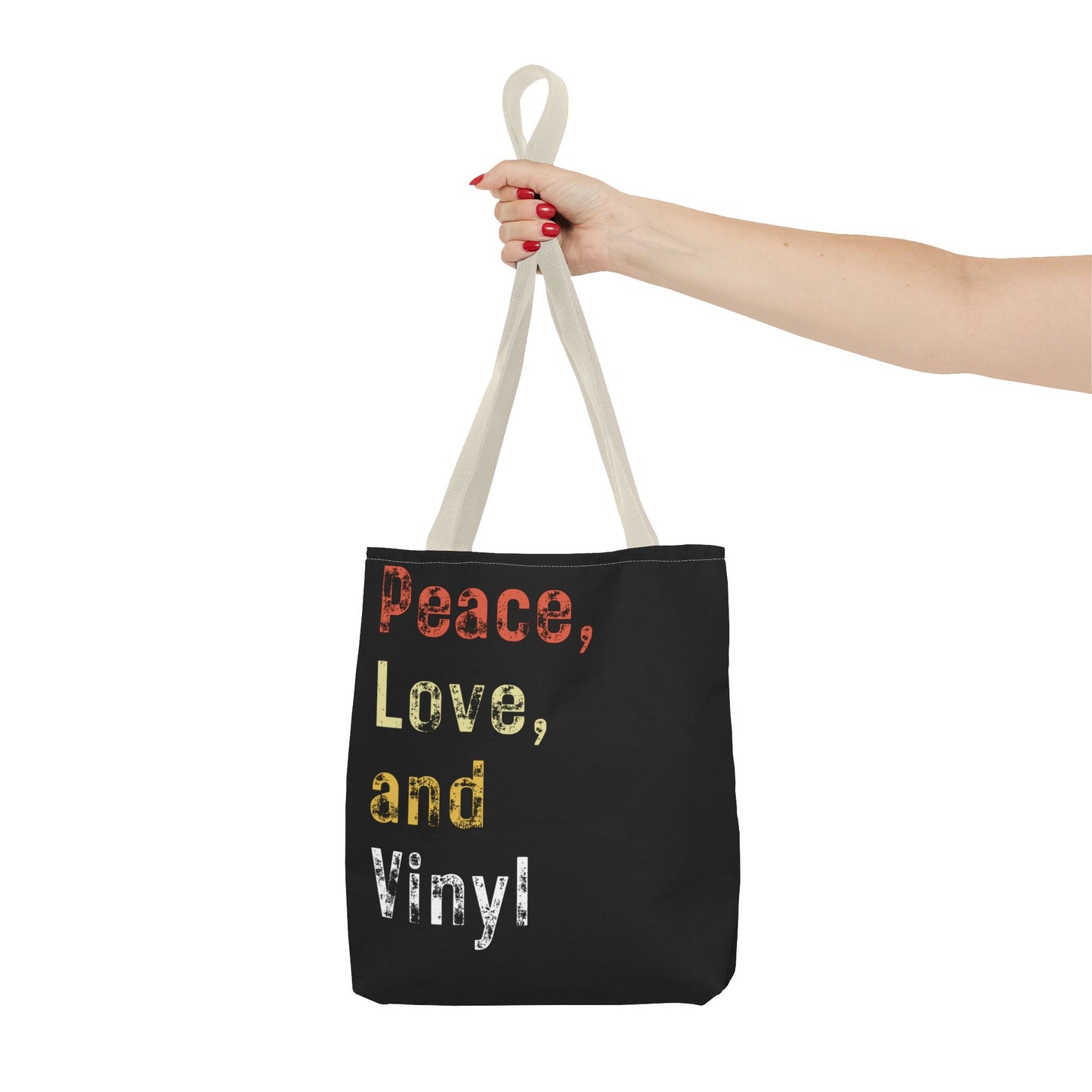 Peace, Love & Vinyl Tote Tote Bag