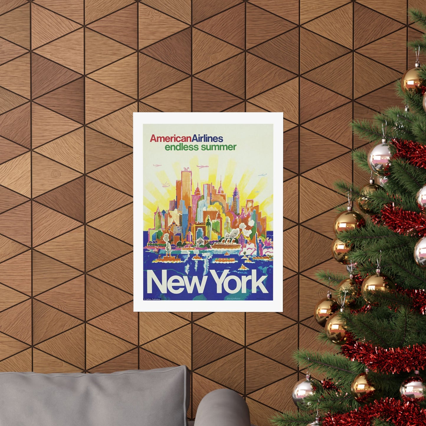 Vintage New York City Travel Poster - Endless Summer Wall Art