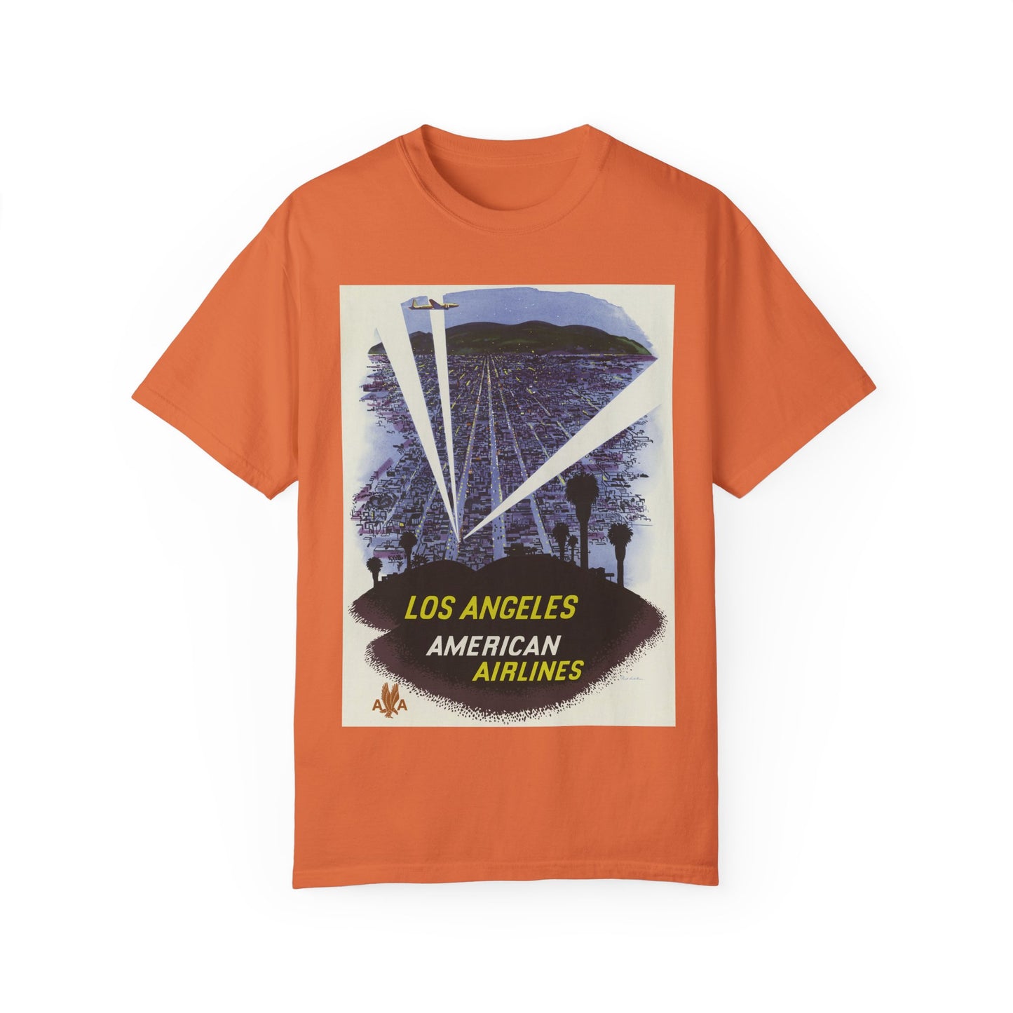 Los Angeles American Airlines Vintage T-shirt - Unisex Garment-Dyed Tee