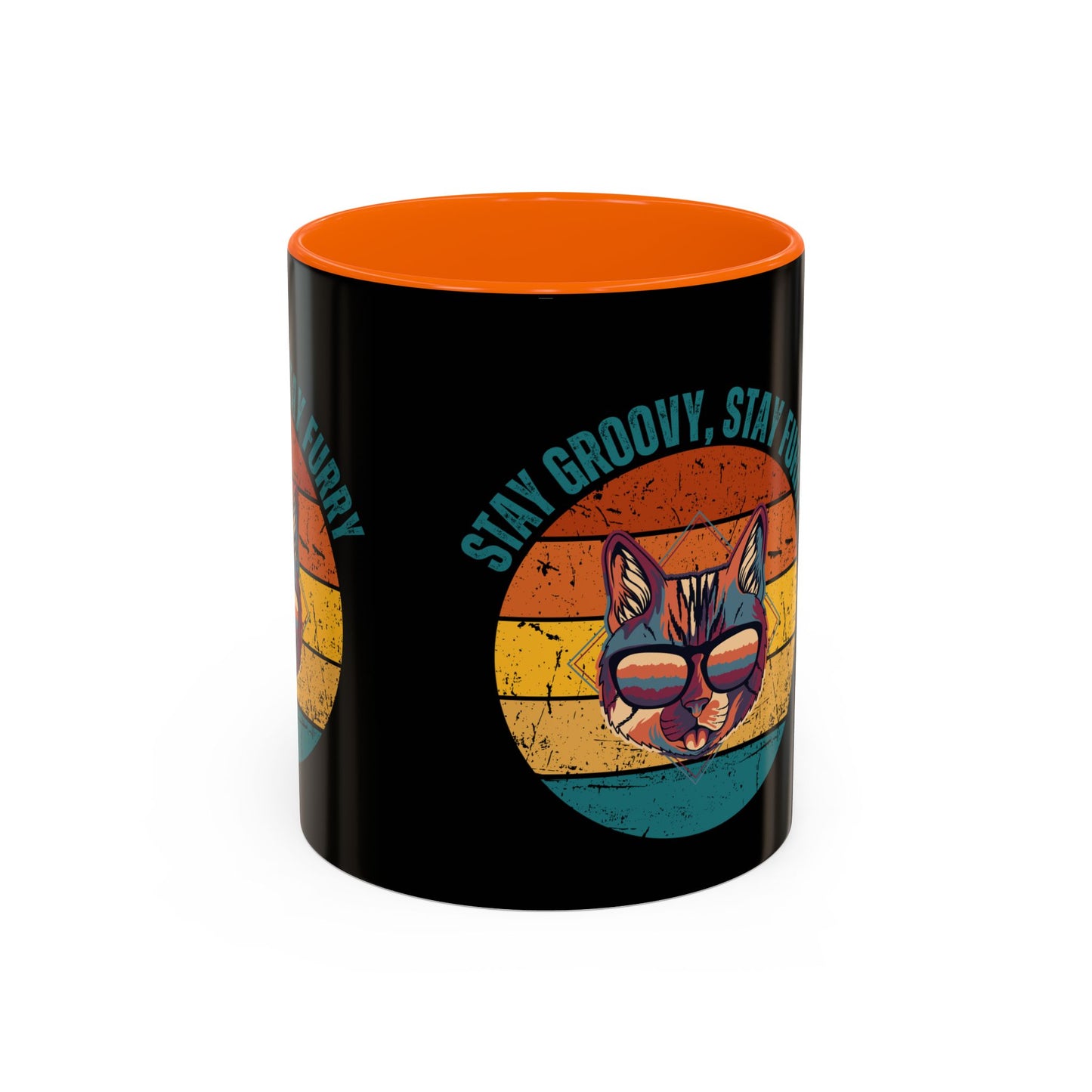 Stay Groovy Cat Coffee Mug