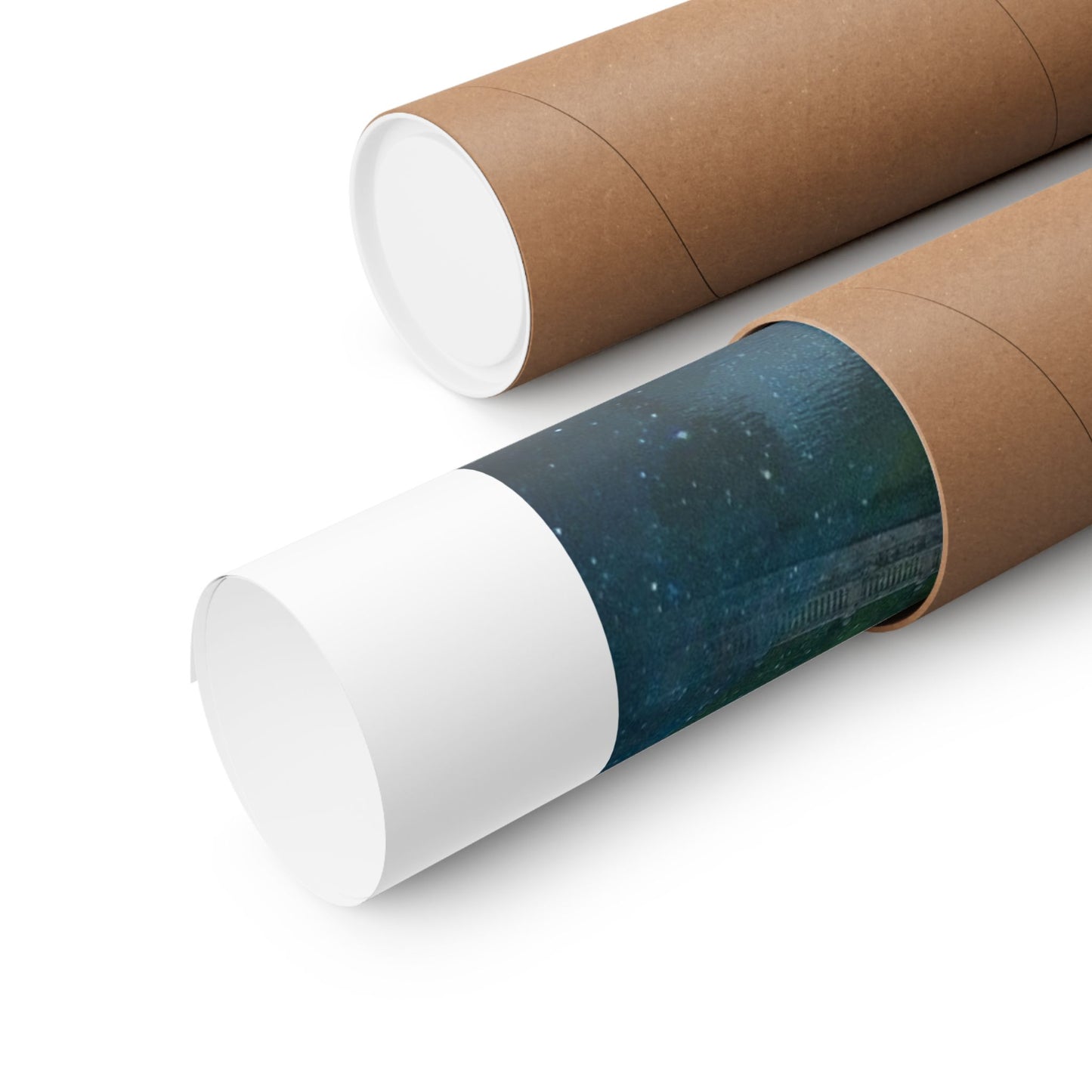 Stylish Matte Vertical Poster - Madrid Skyline Art Print