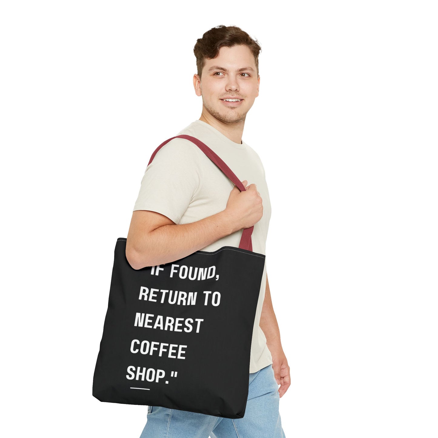 Running on Iced Coffee Tote Bag