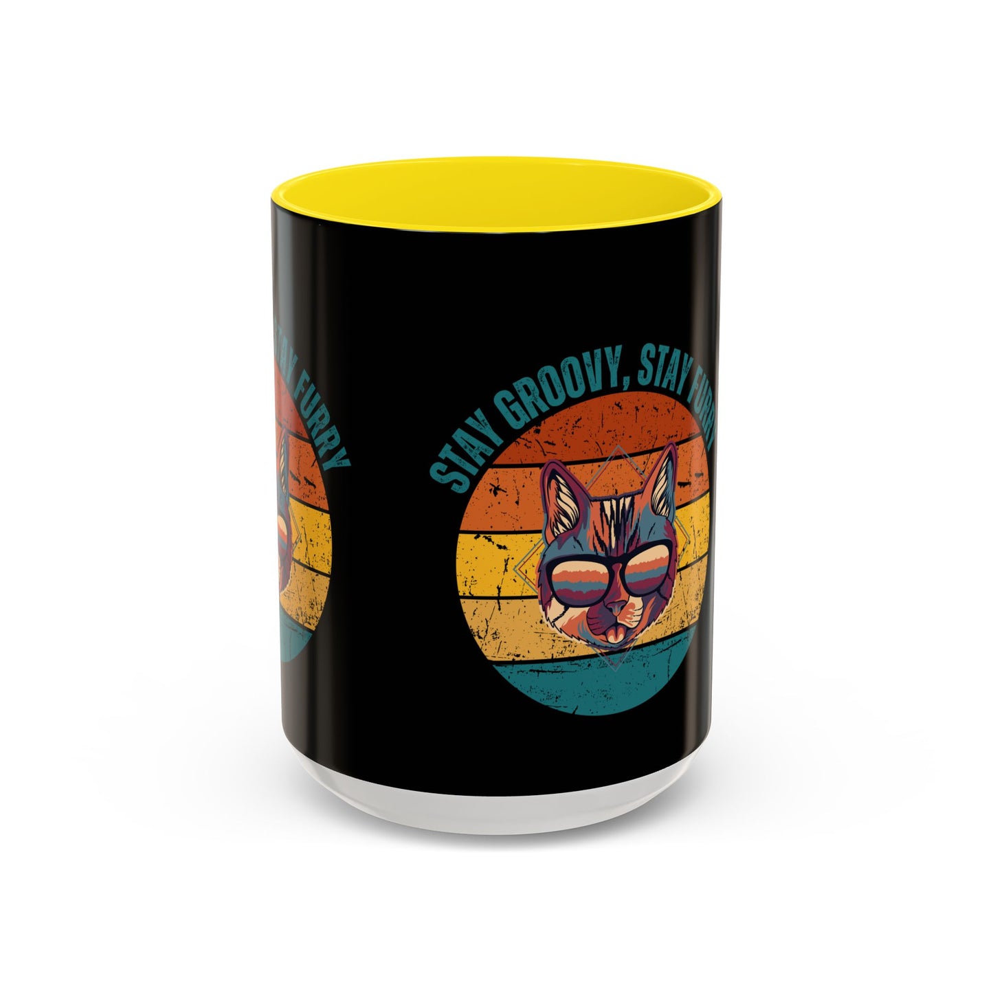 Stay Groovy Cat Coffee Mug