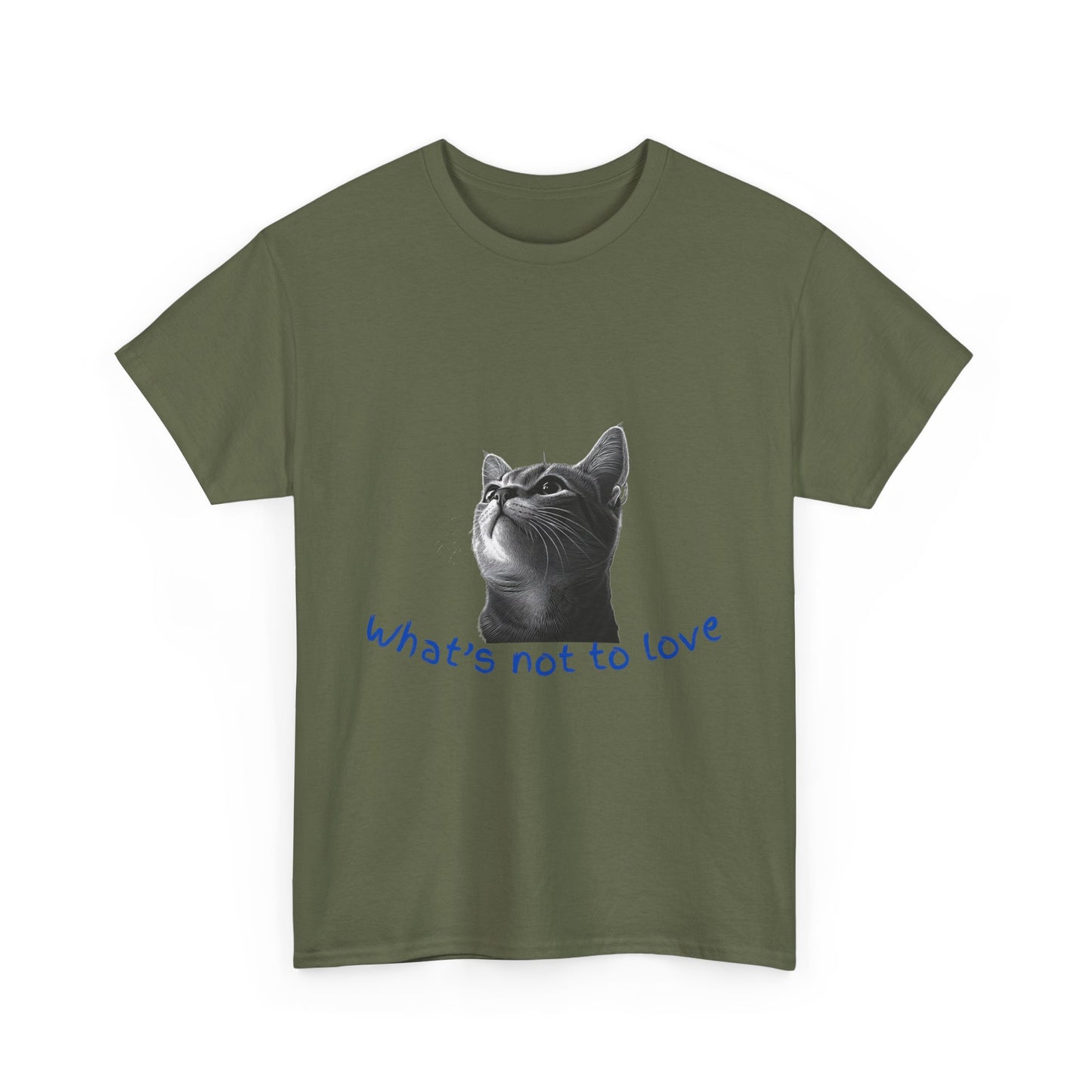 Cat Lover Unisex Heavy Cotton Tee - "What’s Not to Love?"