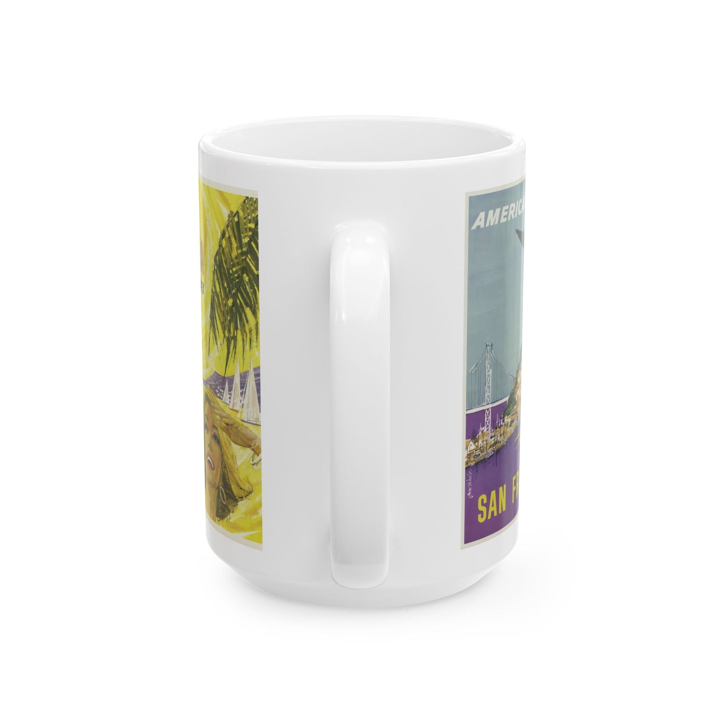 Vintage Travel Mug – 15oz – American Airlines Ceramic Cup