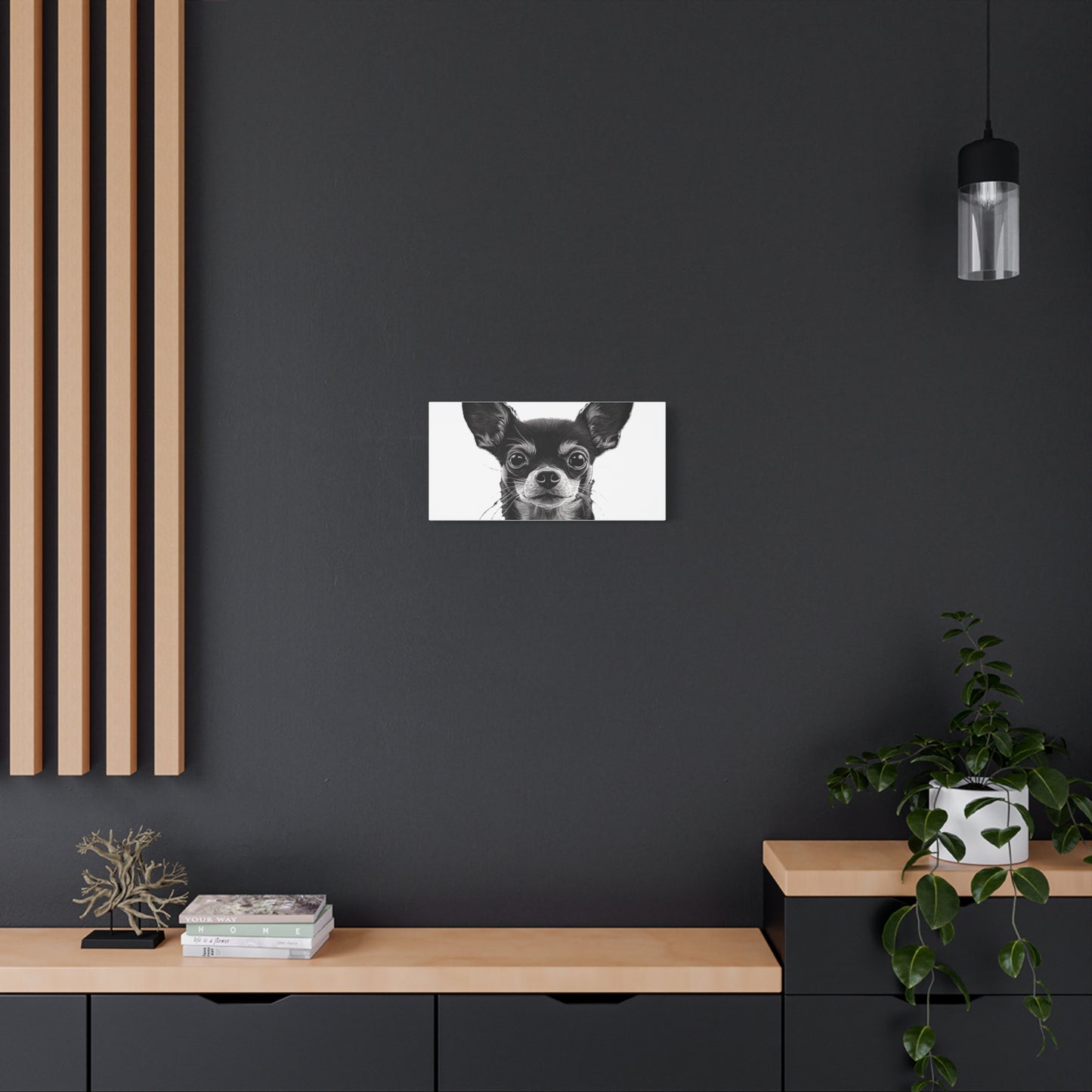 Chihuahua Dog Art Canvas Print - Matte Stretched 1.25" Wall Decor