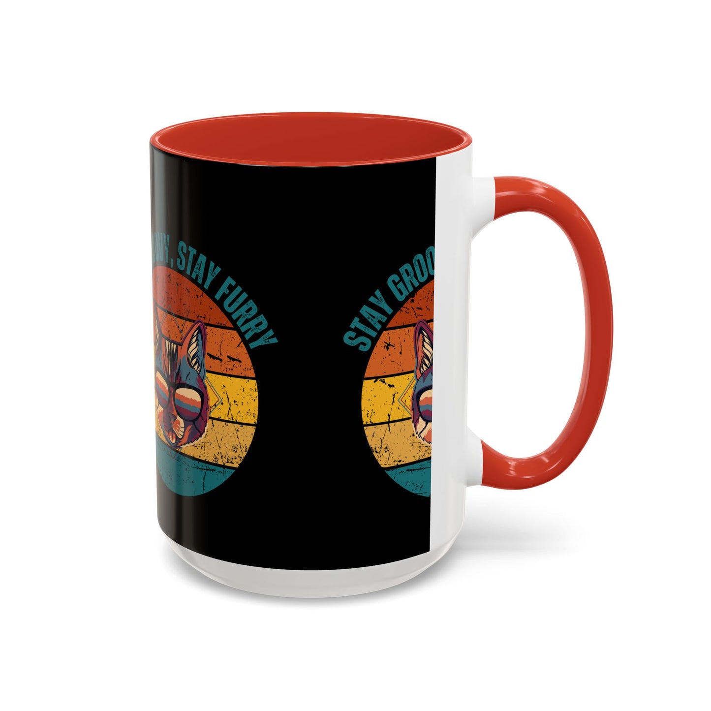 Stay Groovy Cat Coffee Mug