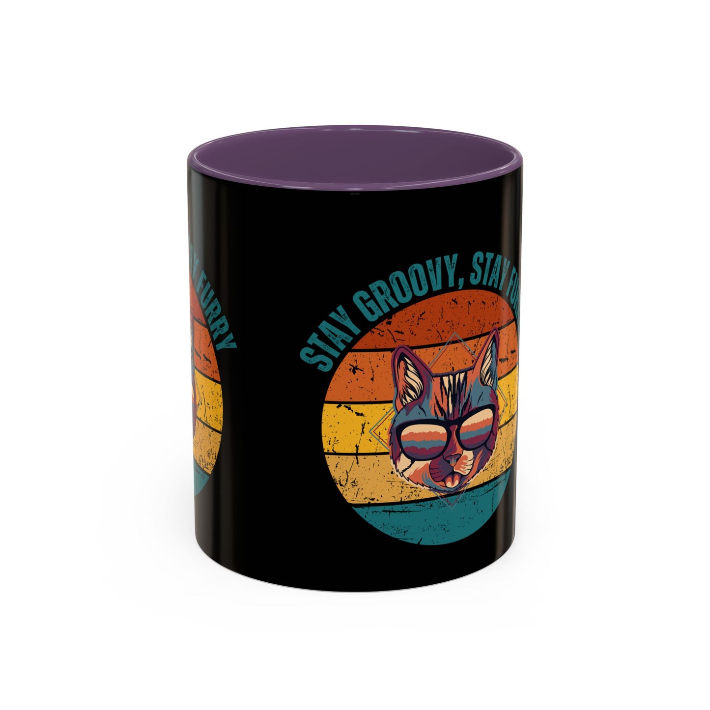 Stay Groovy Cat Coffee Mug