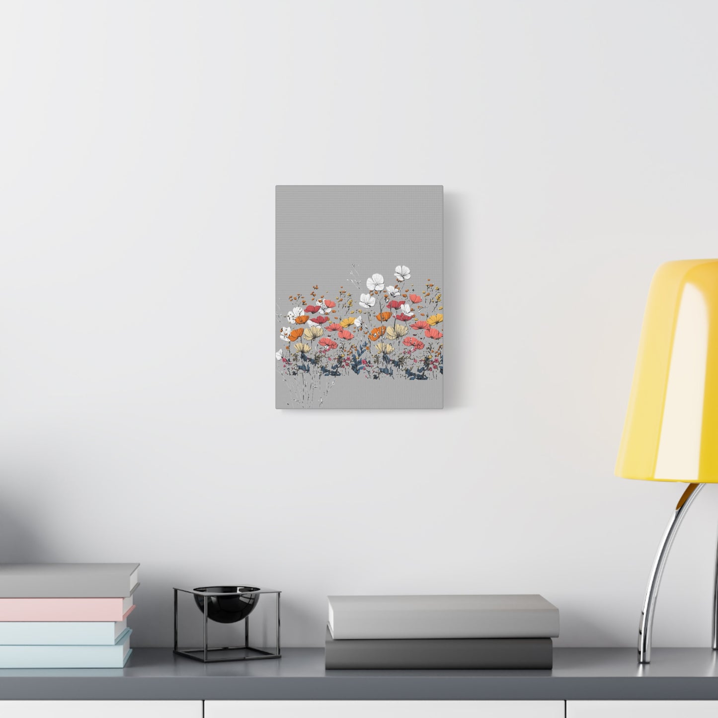 Floral Canvas Wall Art - Vibrant Flower Design for Home Decor