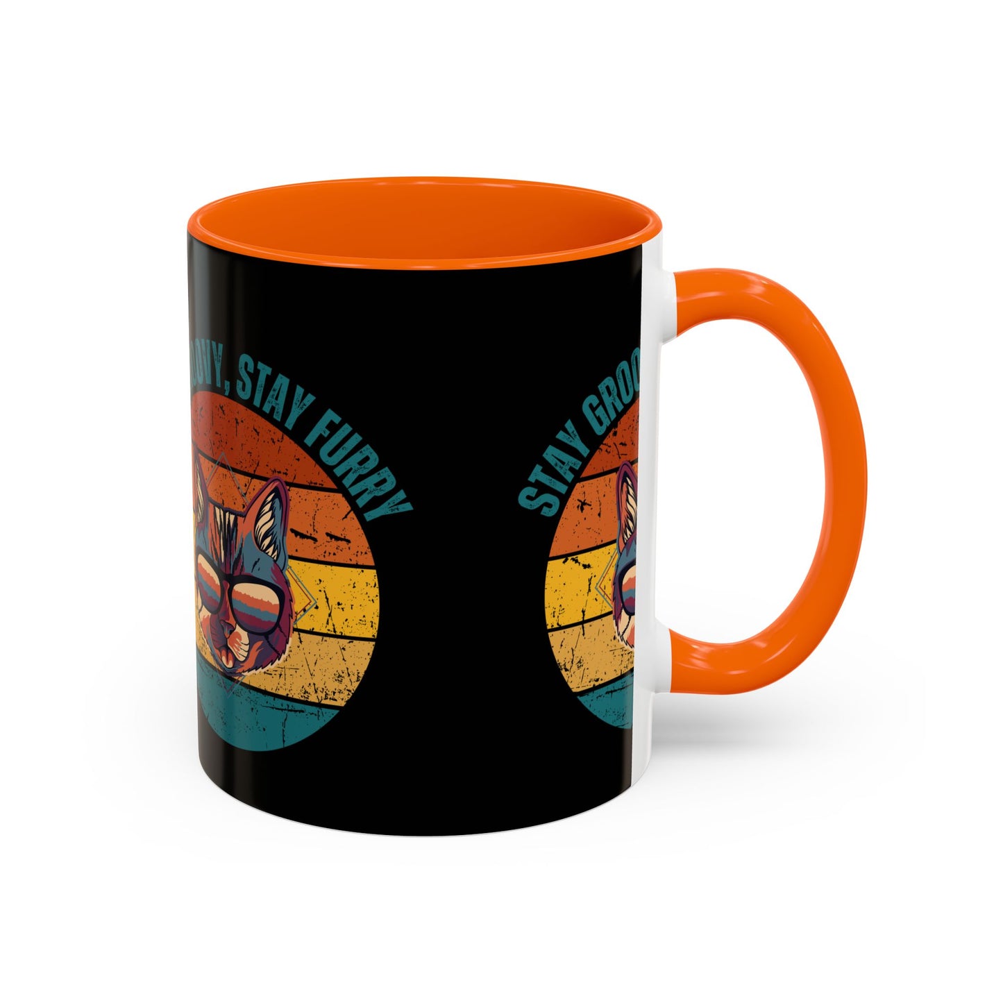 Stay Groovy Cat Coffee Mug
