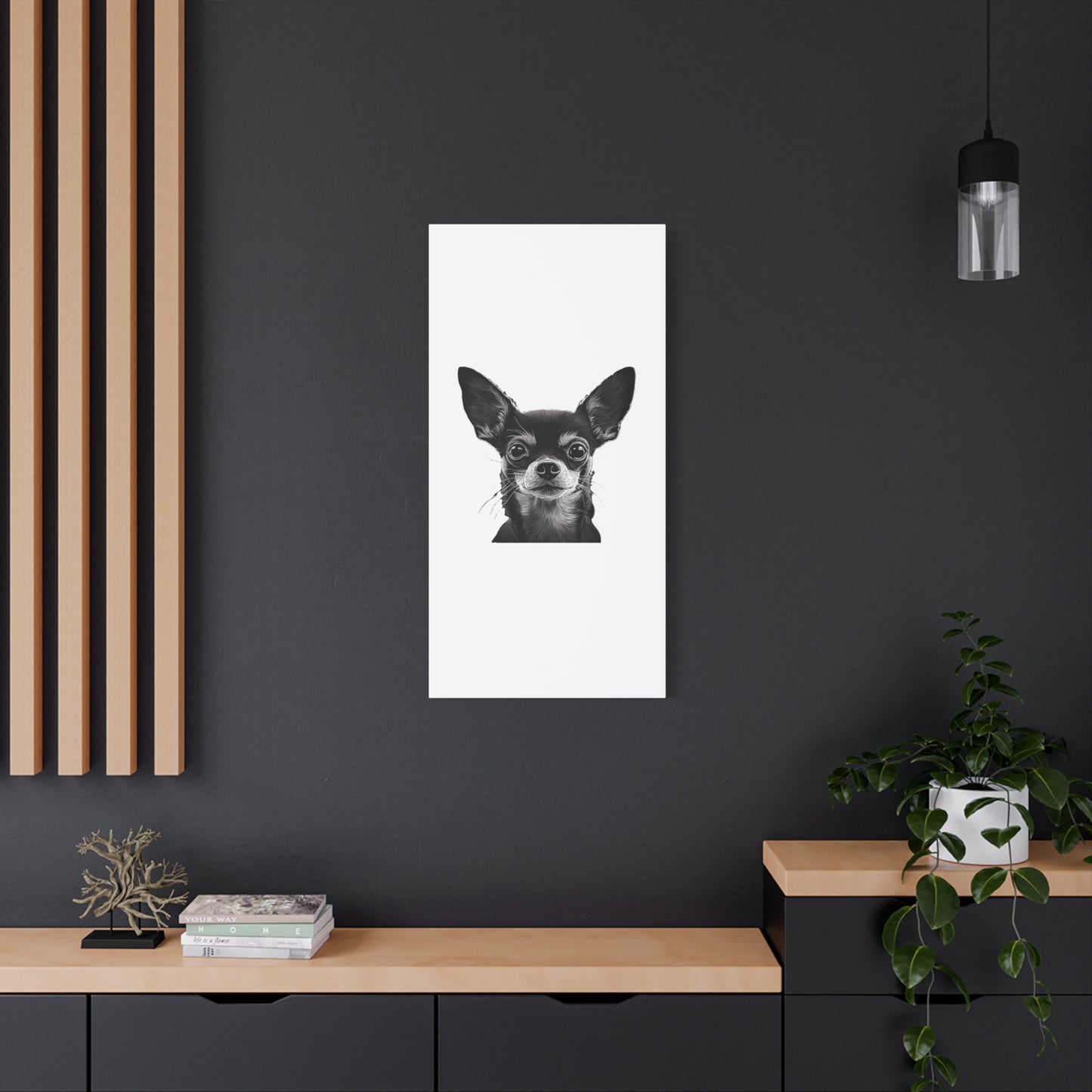 Chihuahua Dog Art Canvas Print - Matte Stretched 1.25" Wall Decor