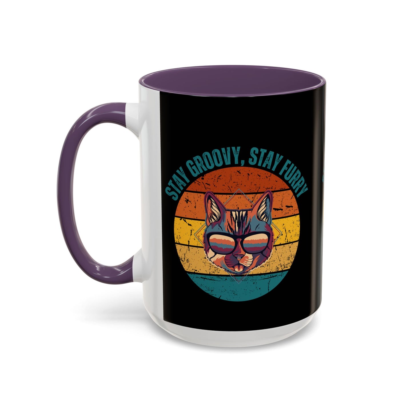 Stay Groovy Cat Coffee Mug