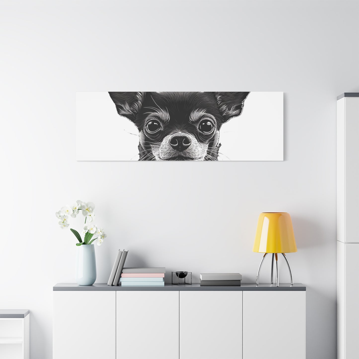 Chihuahua Dog Art Canvas Print - Matte Stretched 1.25" Wall Decor