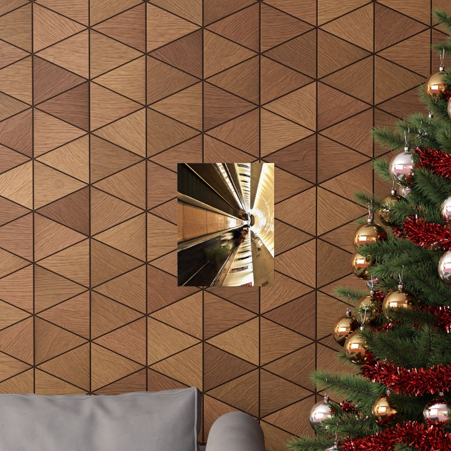 Urban Journey Matte Vertical Poster - Modern Abstract Wall Art