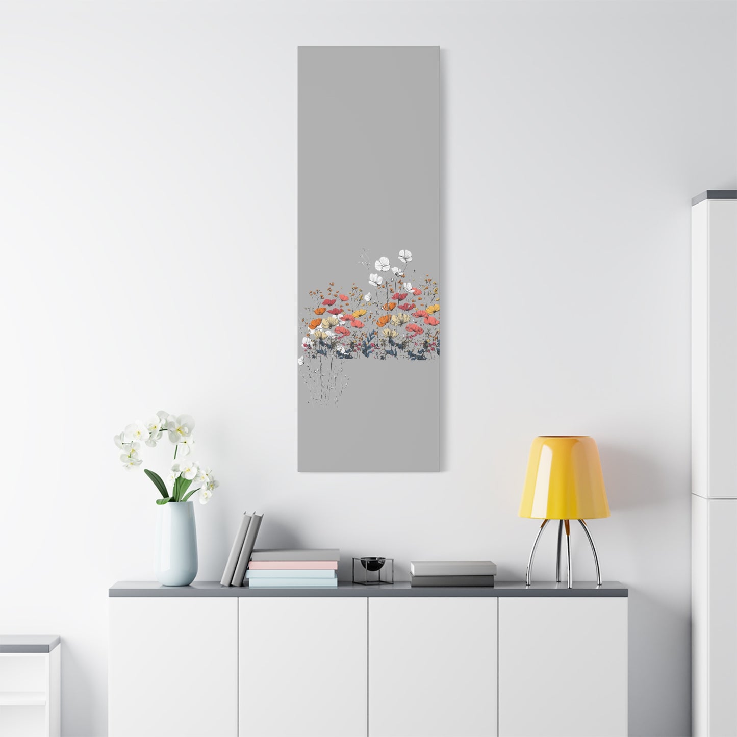 Floral Canvas Wall Art - Vibrant Flower Design for Home Decor