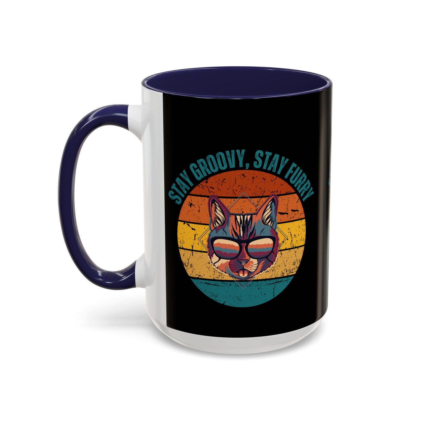 Stay Groovy Cat Coffee Mug