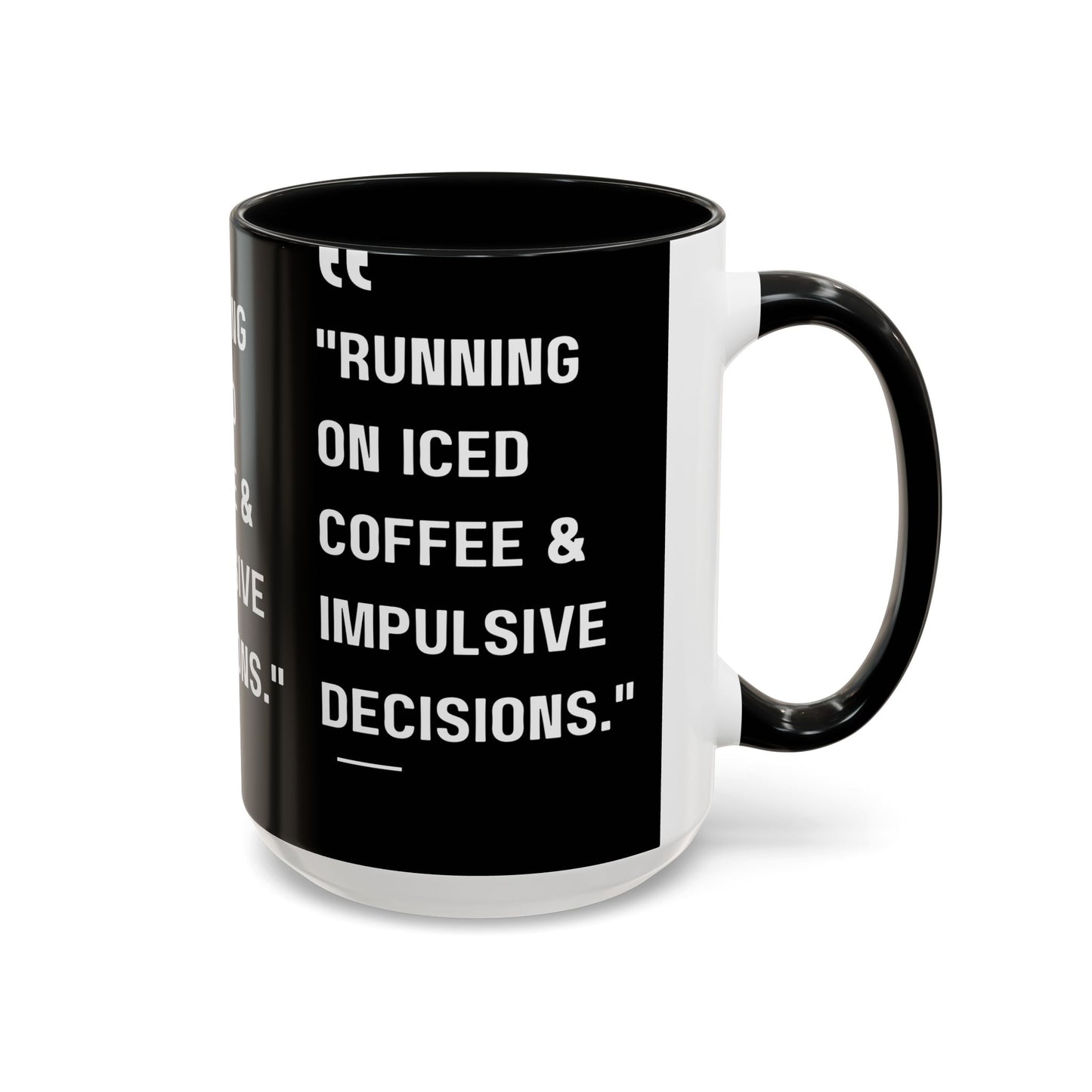 Iced Coffee & Chaos Mug Funny Coffee Mug
