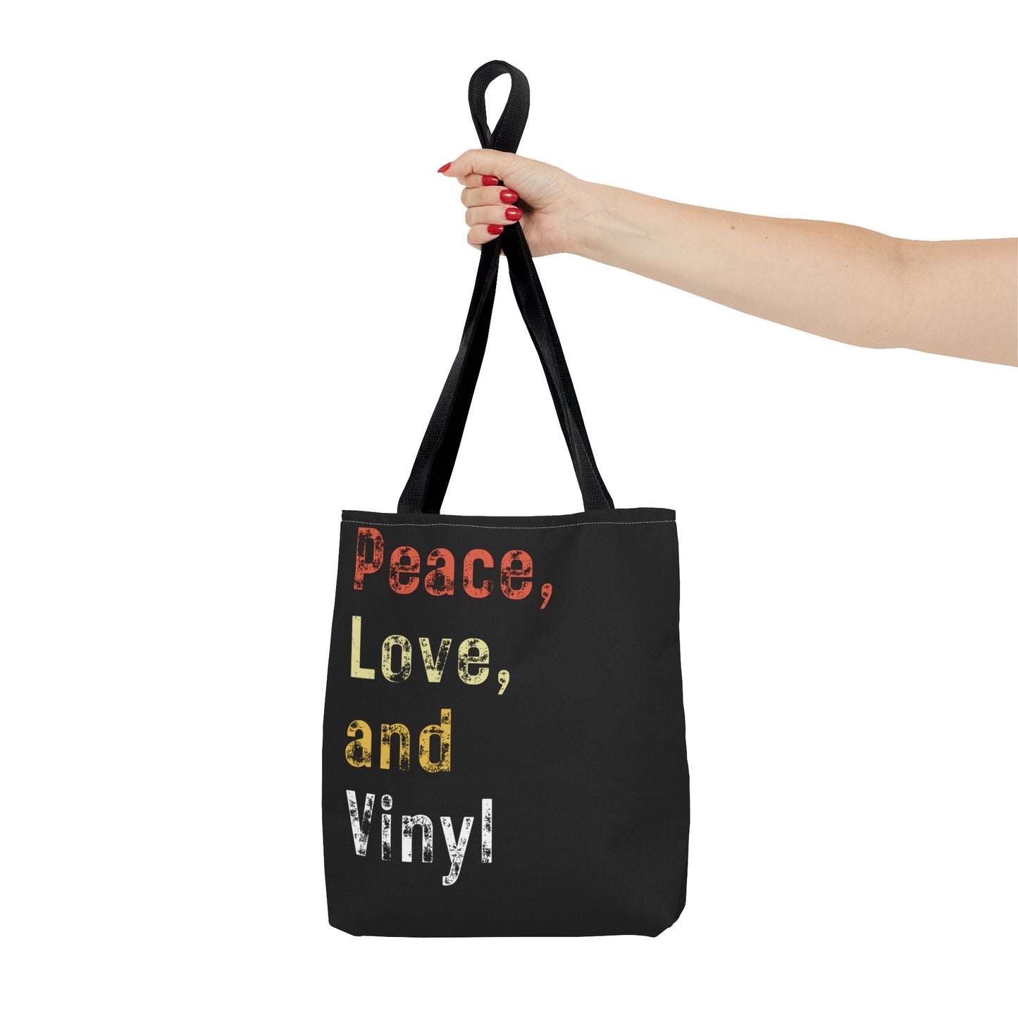 Peace, Love & Vinyl Tote Tote Bag
