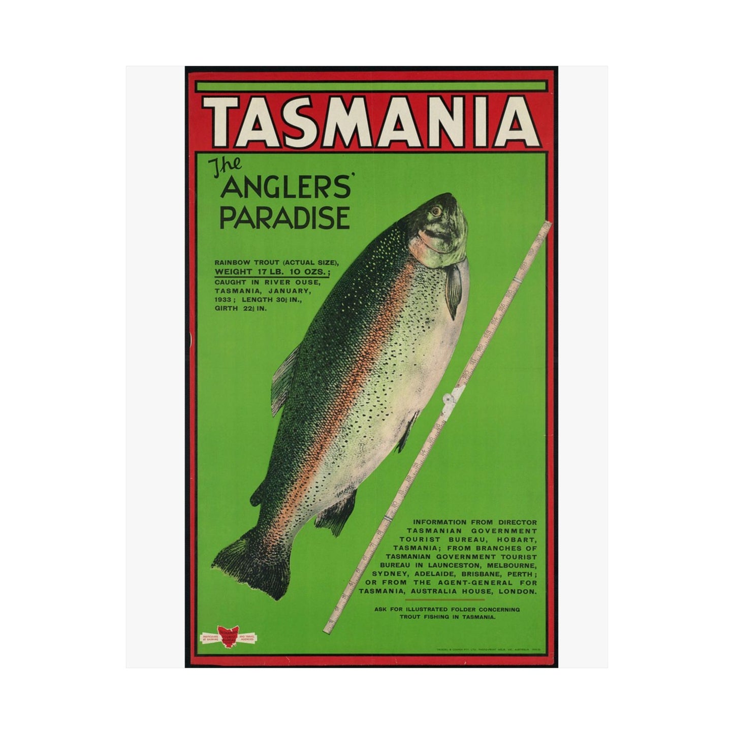 Vintage Fishing Themed Matte Vertical Posters - Anglers' Paradise