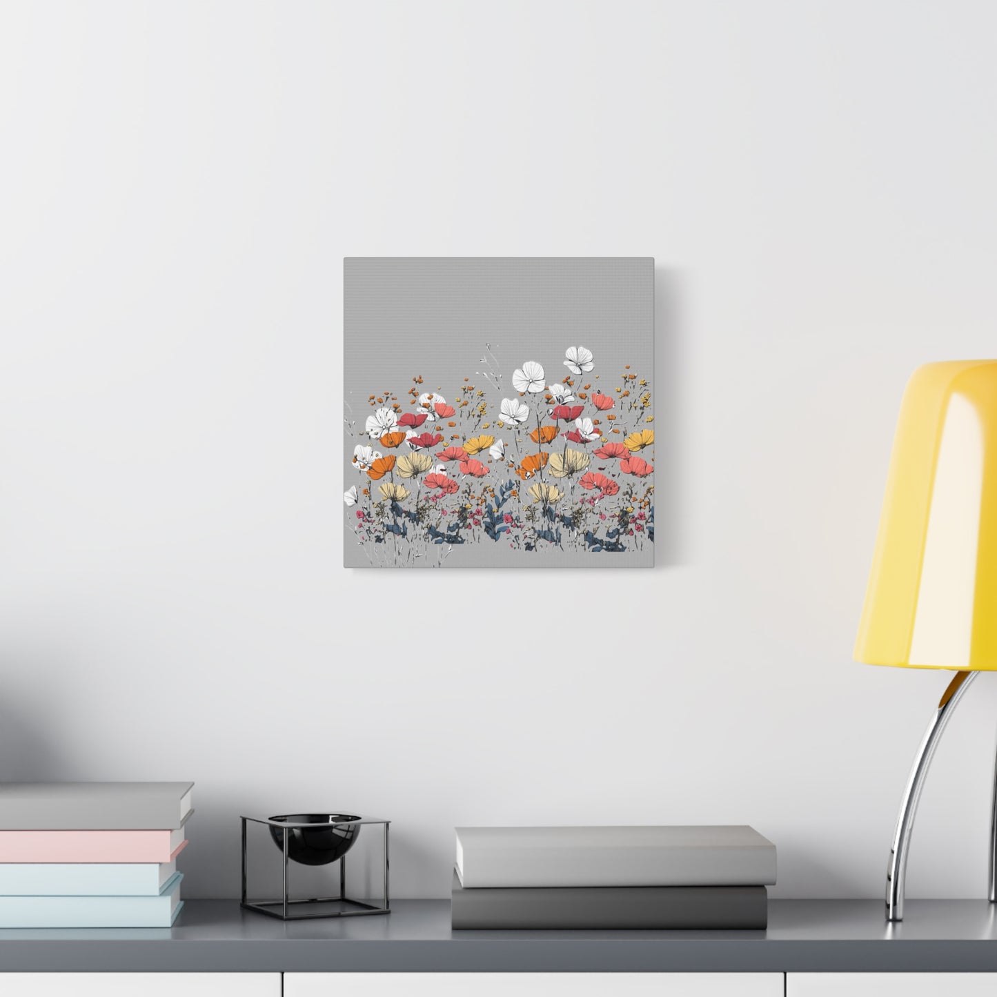 Floral Canvas Wall Art - Vibrant Flower Design for Home Decor