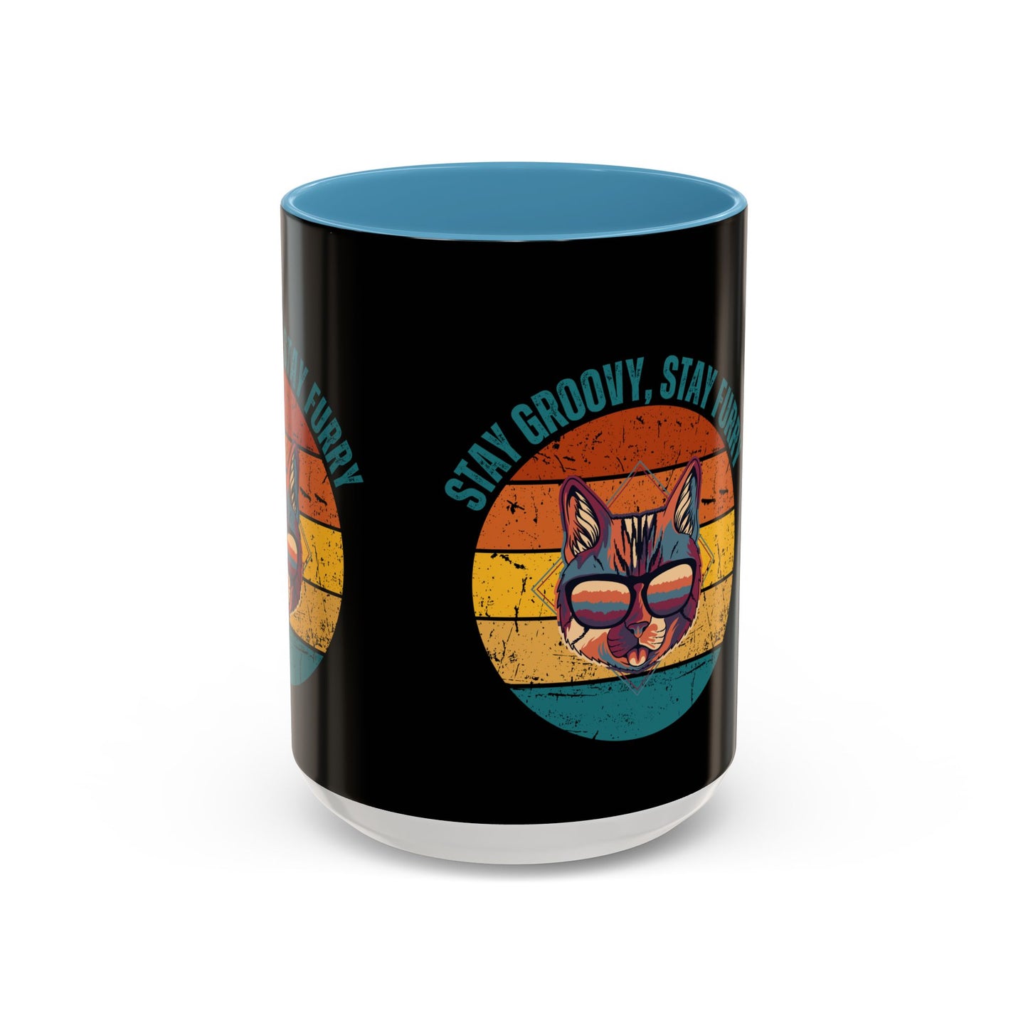 Stay Groovy Cat Coffee Mug