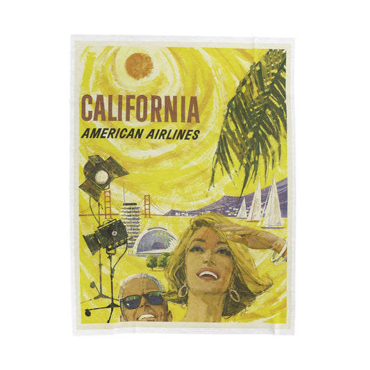 California Sunrise Velveteen Plush Blanket