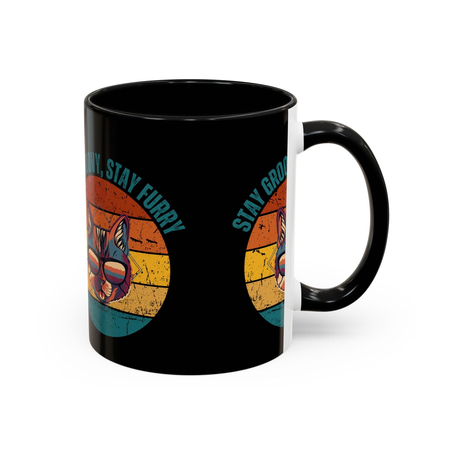 Stay Groovy Cat Coffee Mug
