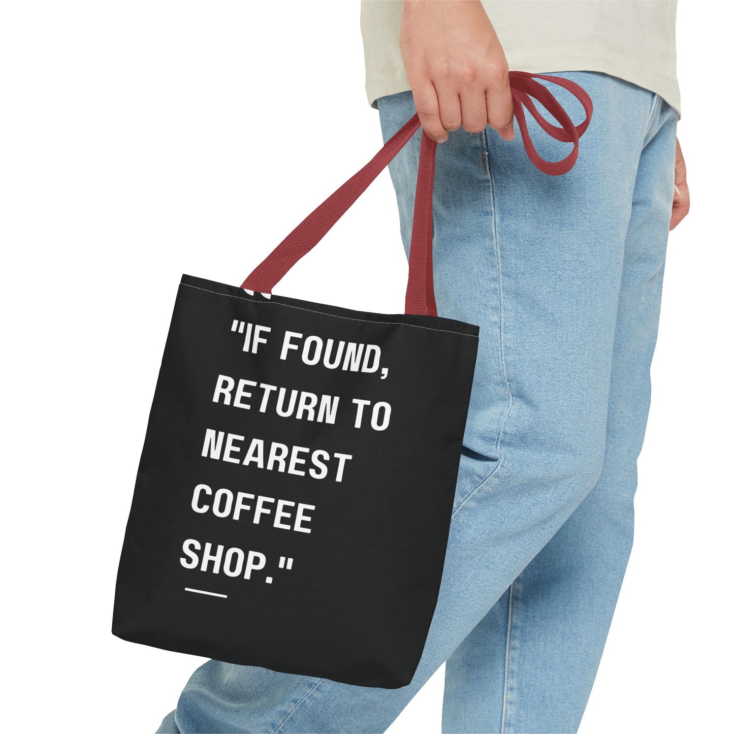 Running on Iced Coffee Tote Bag