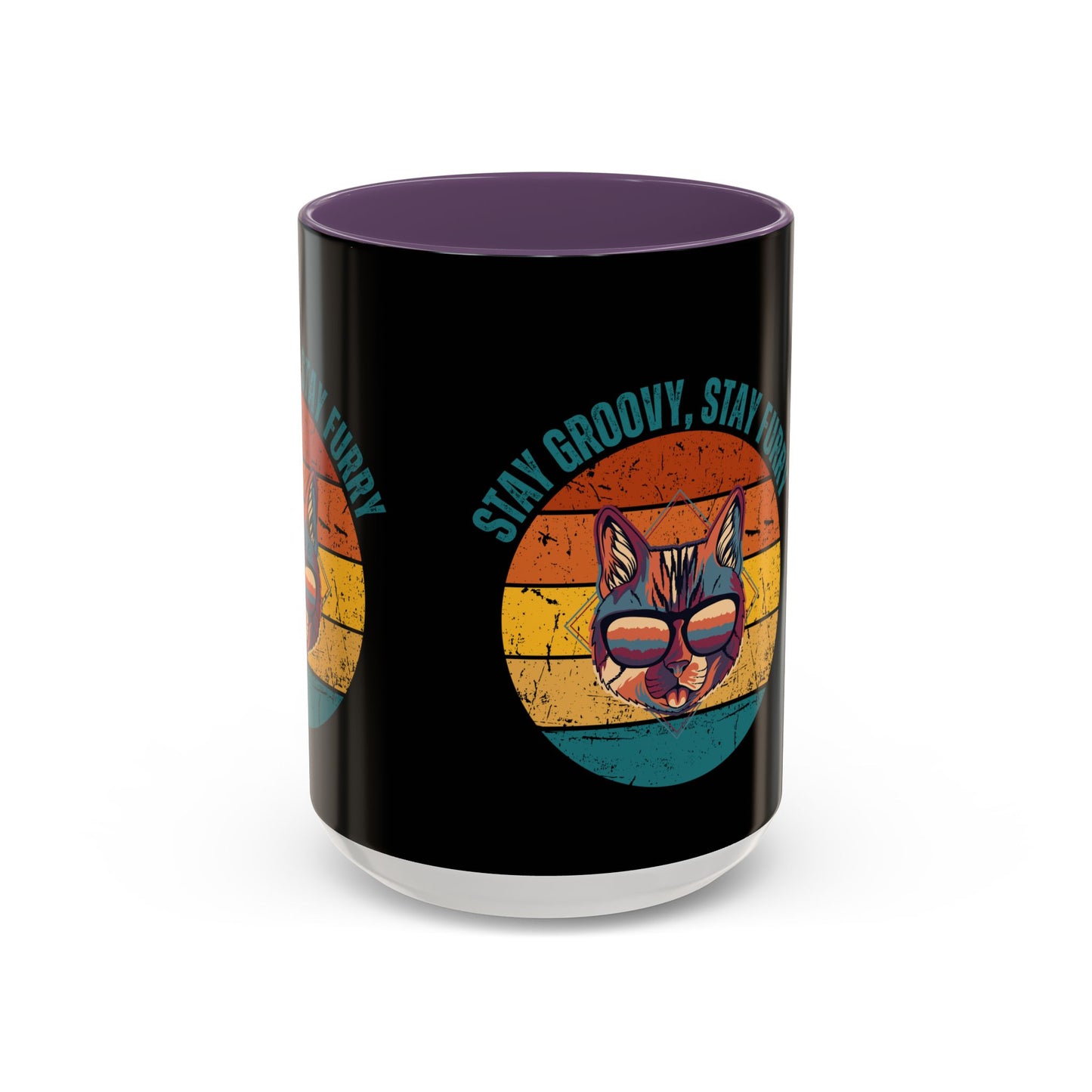 Stay Groovy Cat Coffee Mug