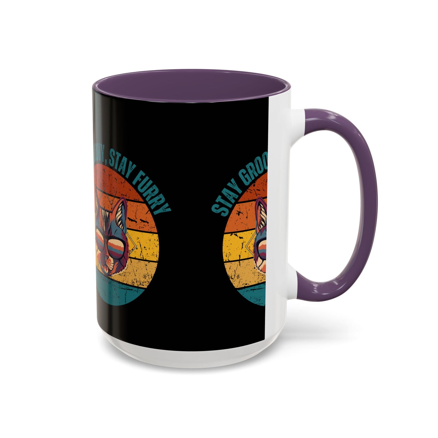 Stay Groovy Cat Coffee Mug