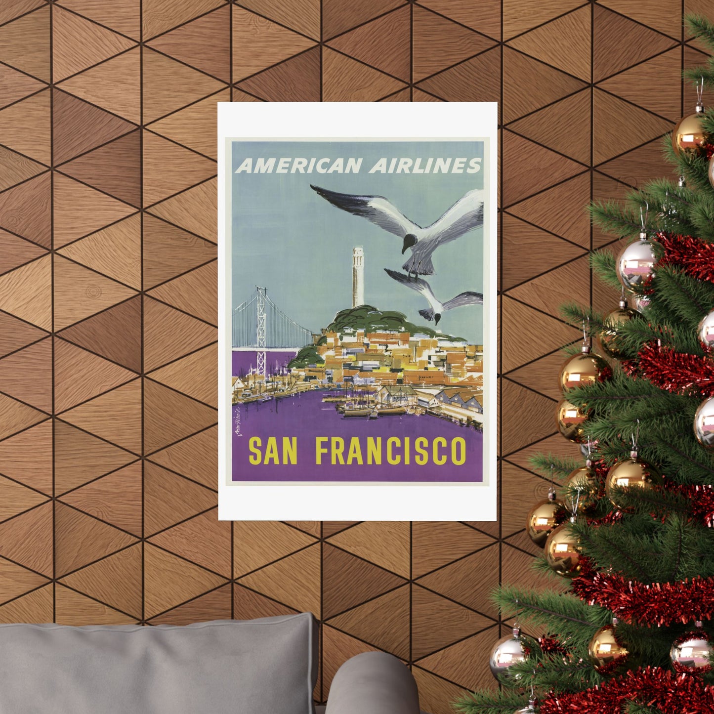 Vintage San Francisco Travel Poster - Matte Vertical Art Print