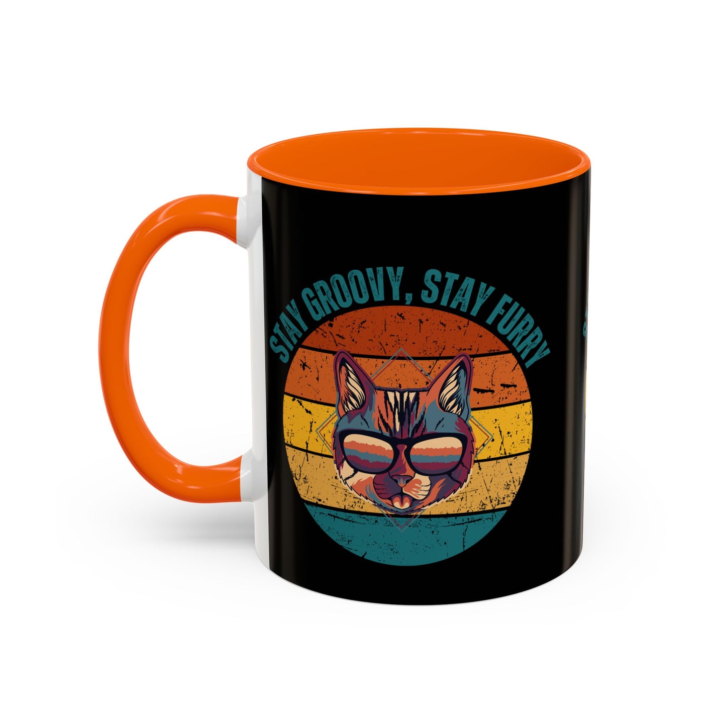Stay Groovy Cat Coffee Mug