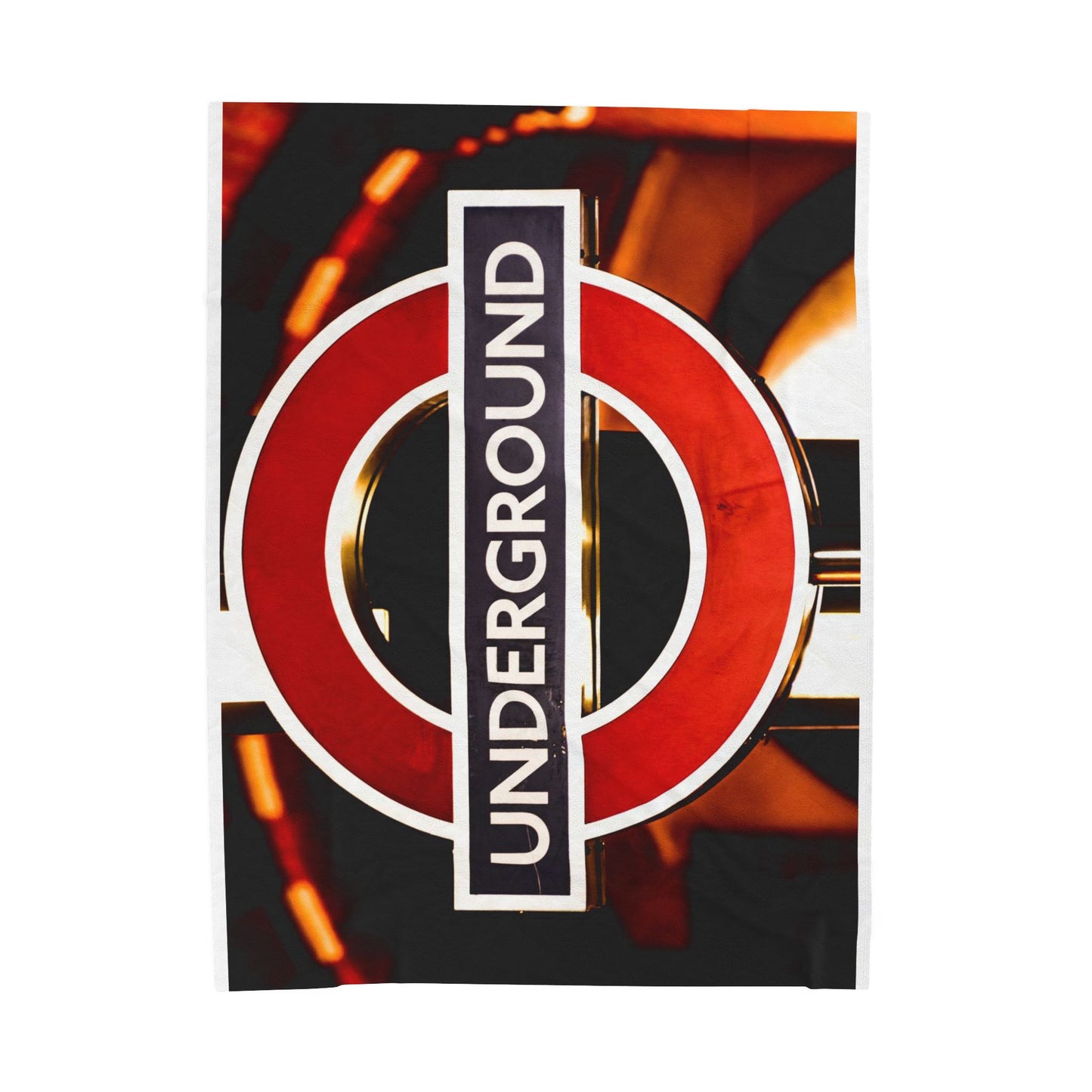 Urban Underground Plush Blanket - Cozy Decor for Home or Travel
