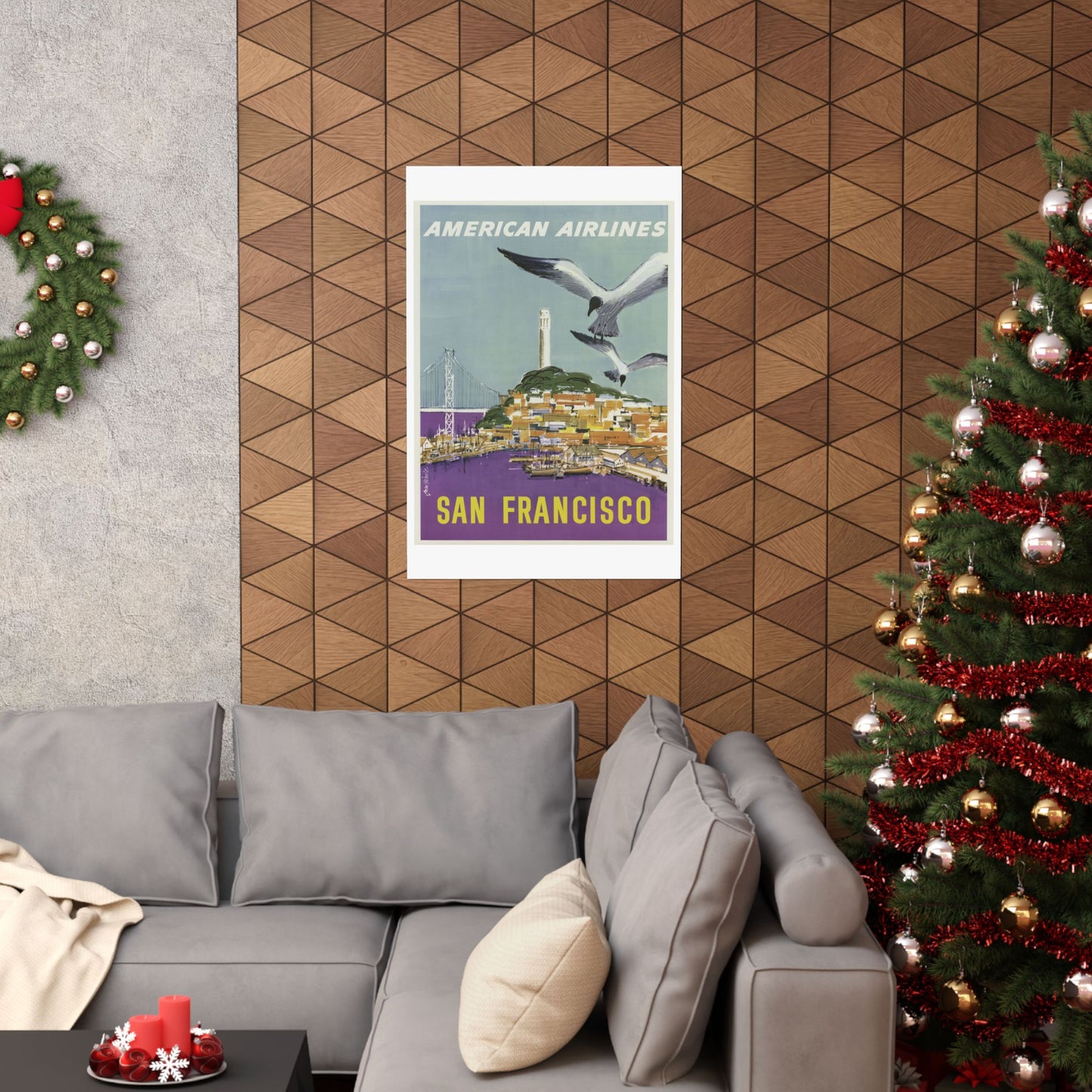 Vintage San Francisco Travel Poster - Matte Vertical Art Print