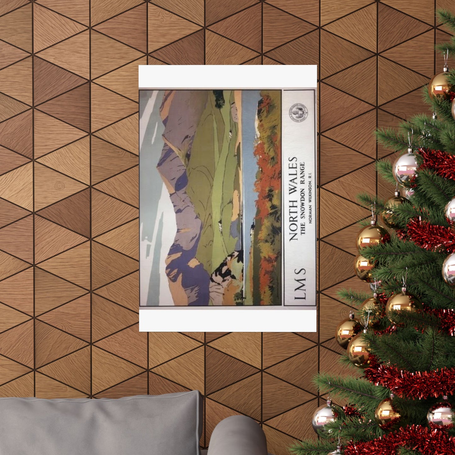 North Wales Snowdon Range Matte Vertical Poster - Scenic Wall Art for Nature Lovers