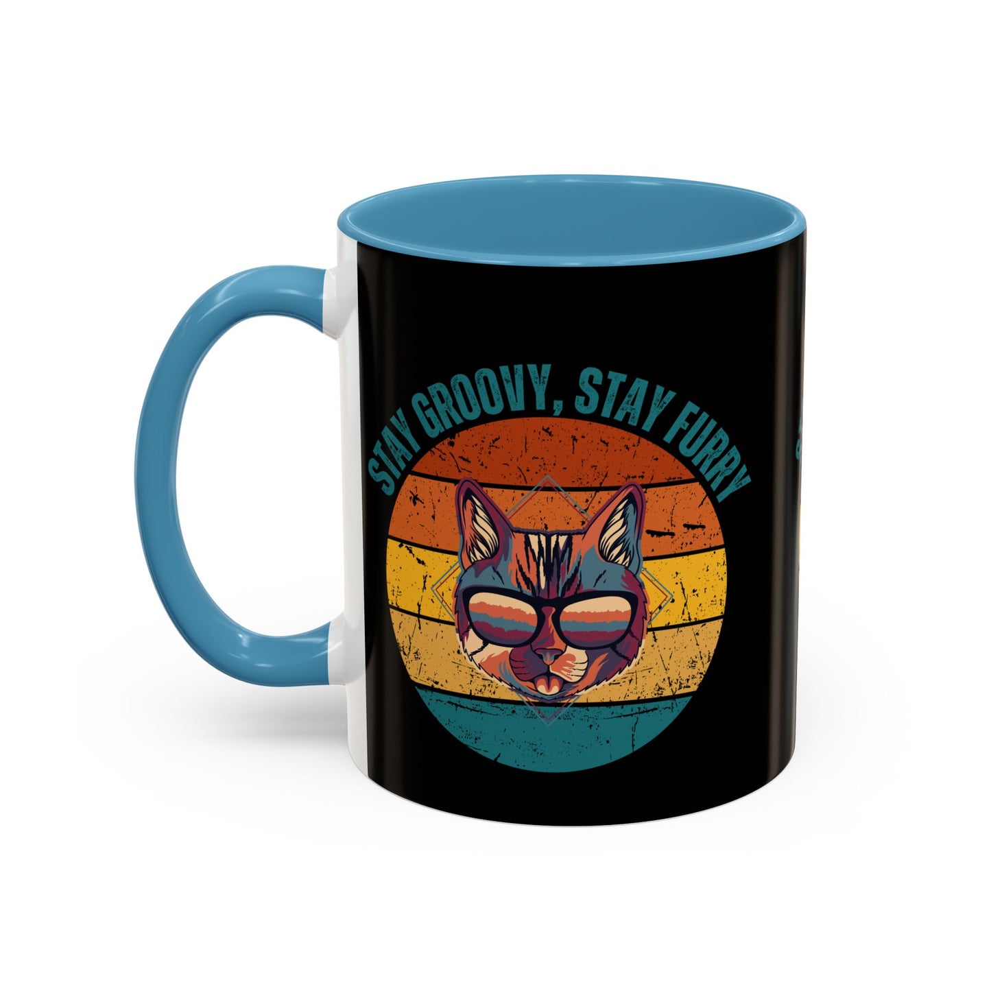 Stay Groovy Cat Coffee Mug